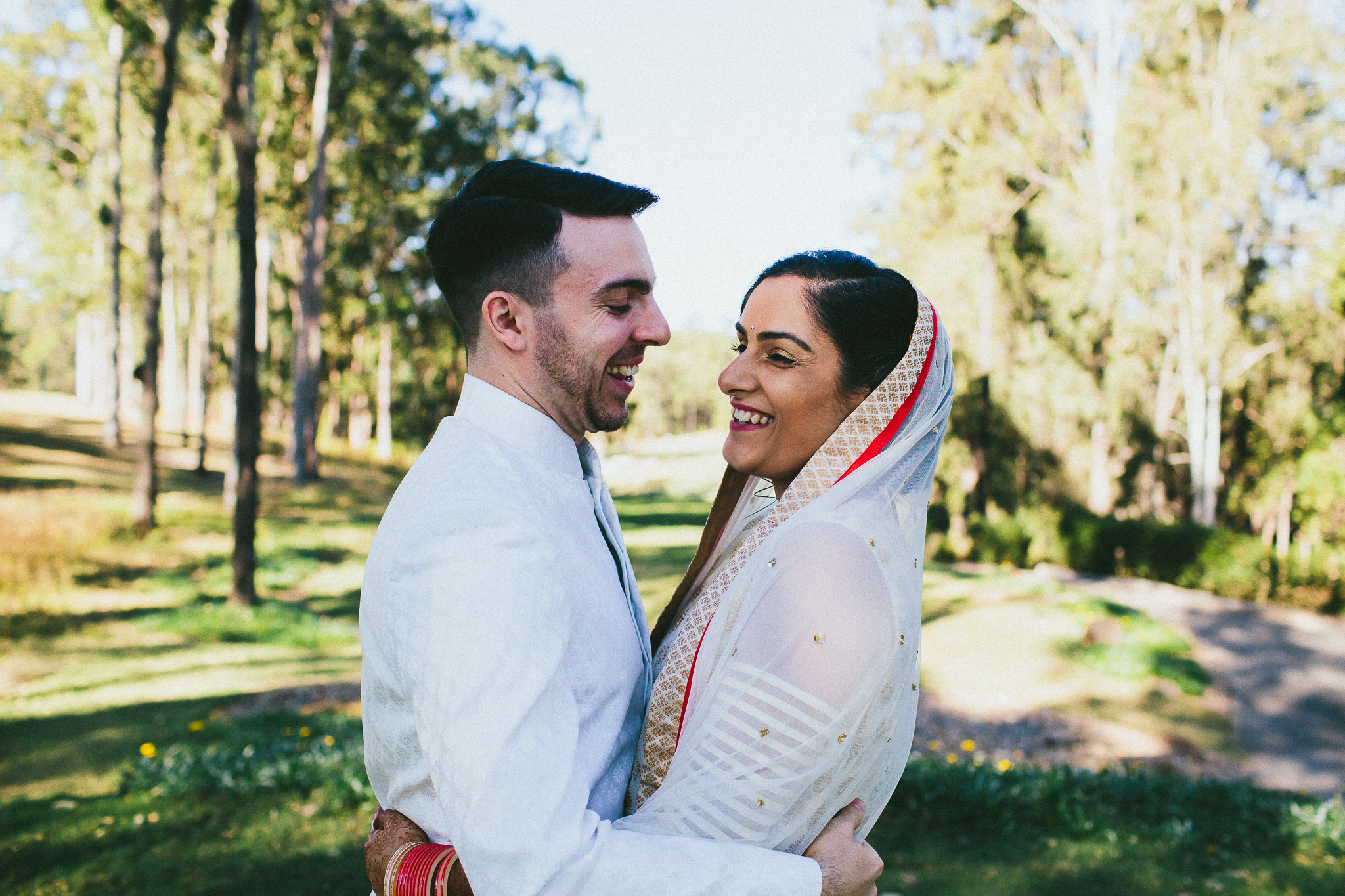 Indian wedding bride and groom
