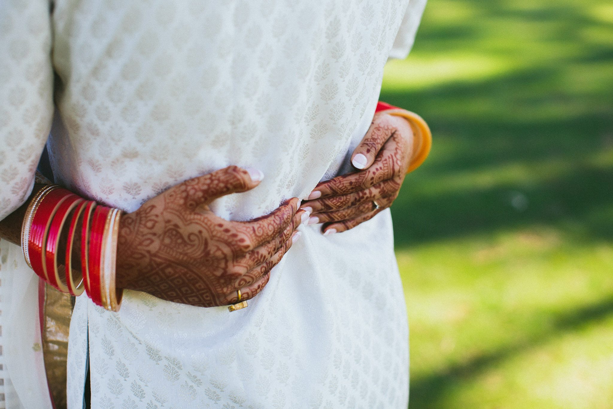Indian bride henna hand details