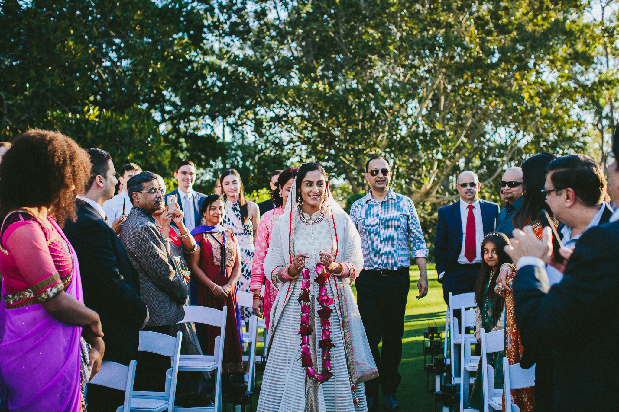 bride at Indian wedding ceremony