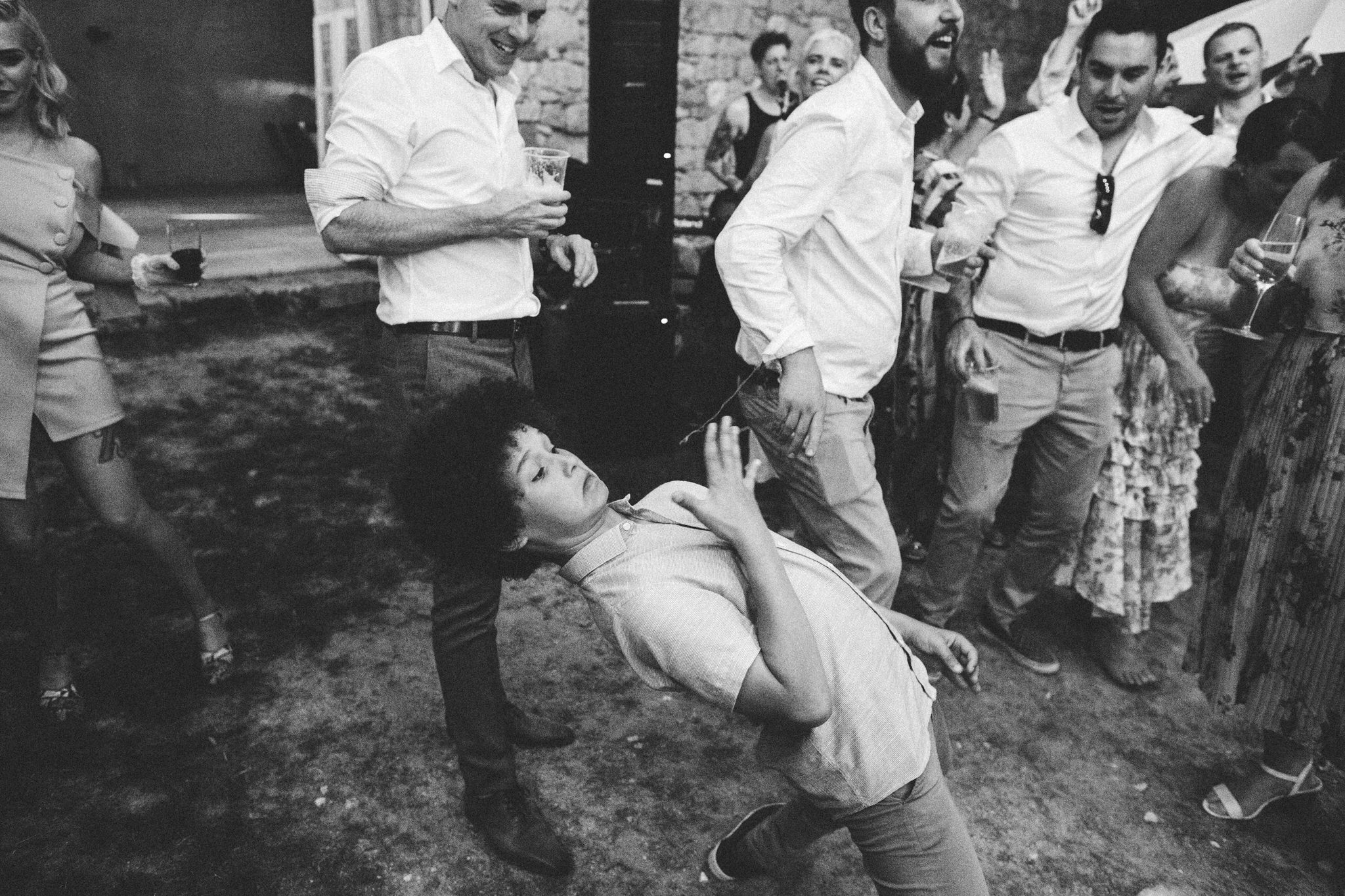 groom dance party time french wedding