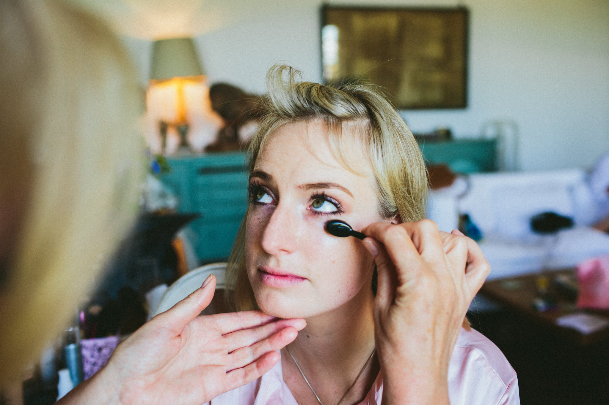 makeup bride french wedding
