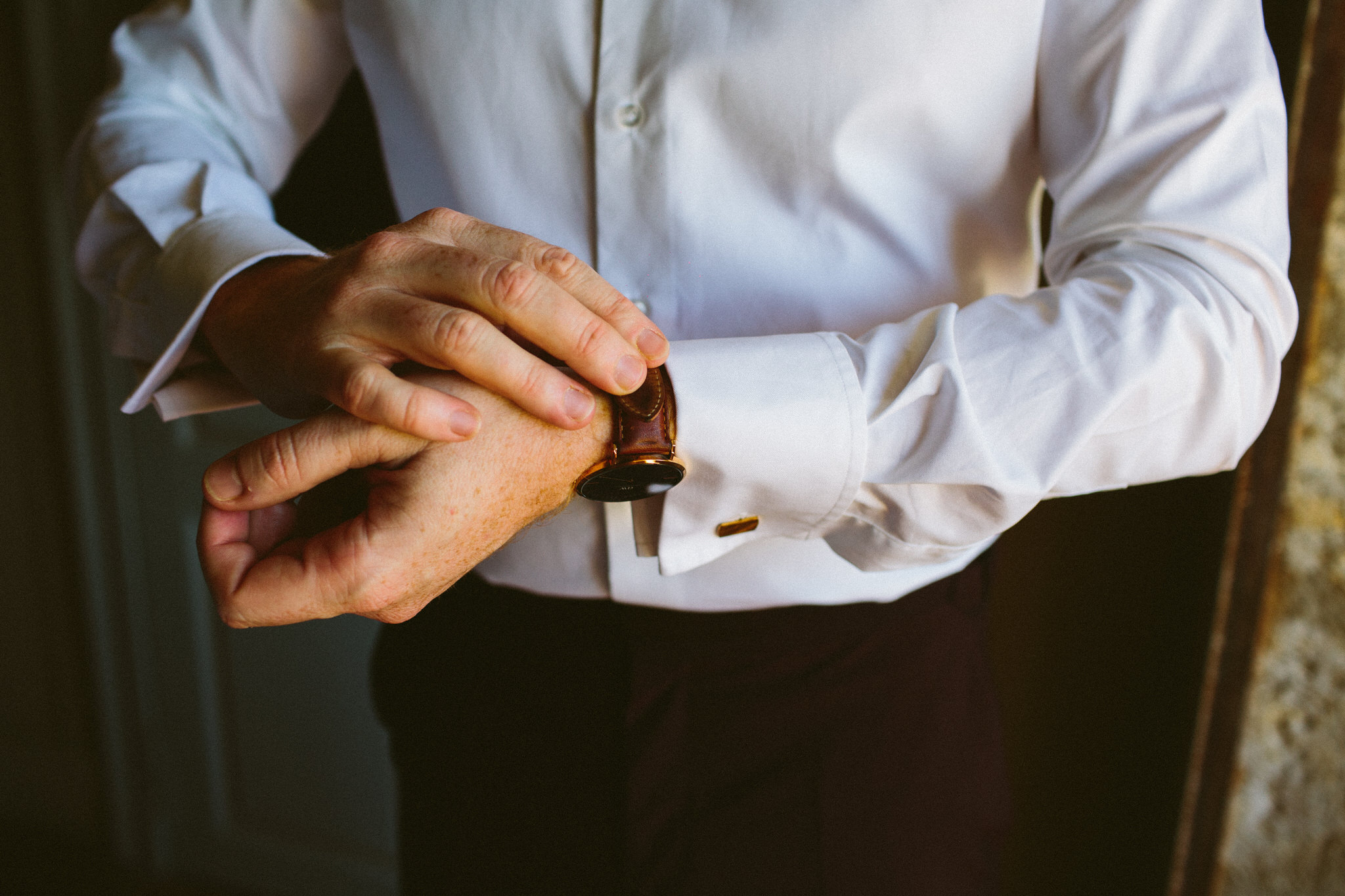 groom french wedding watch on