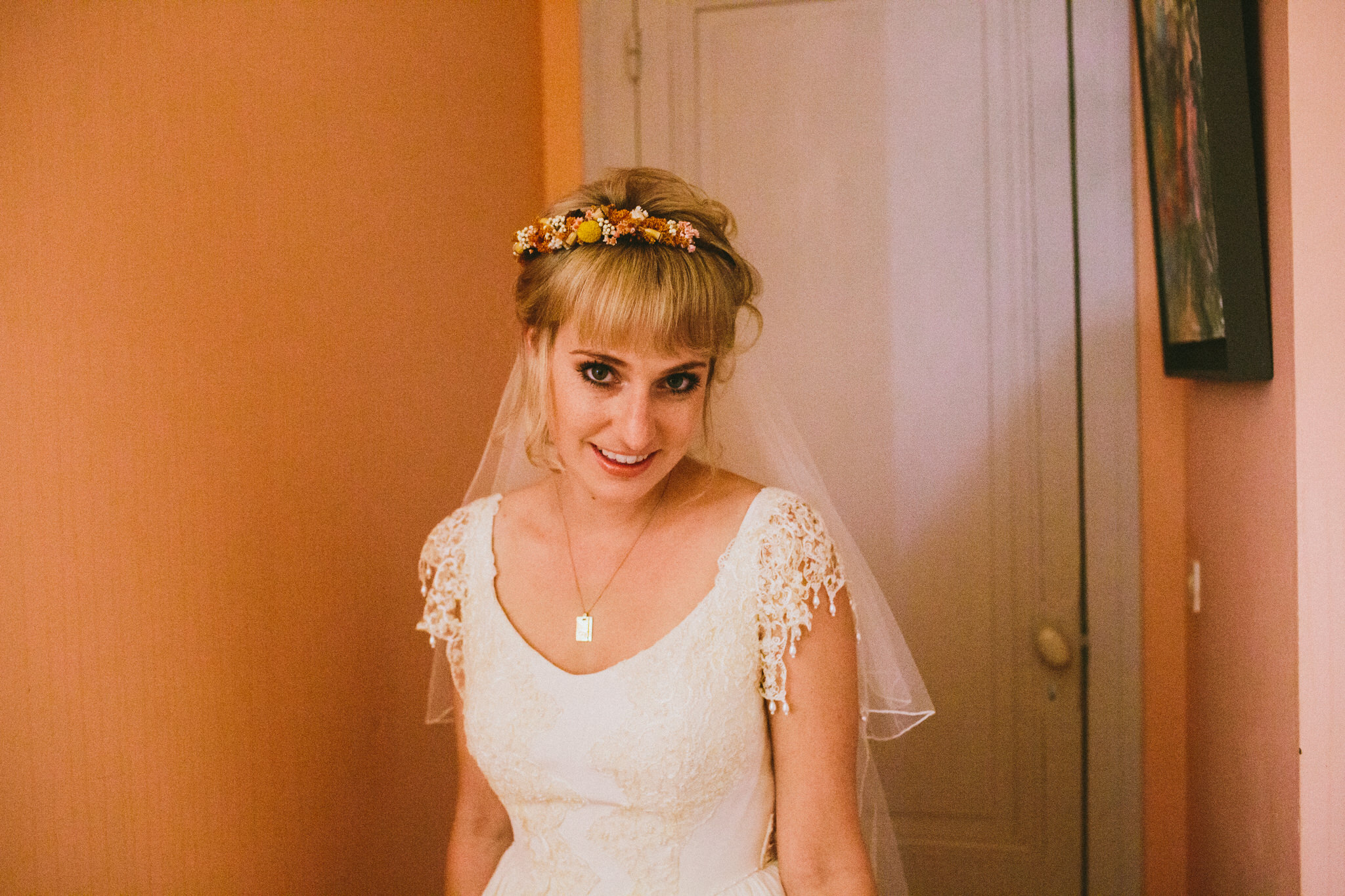 portrait bride french wedding