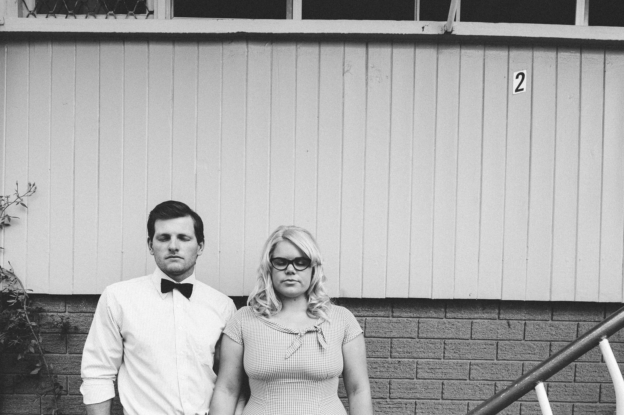 engagement photos couple eyes closed