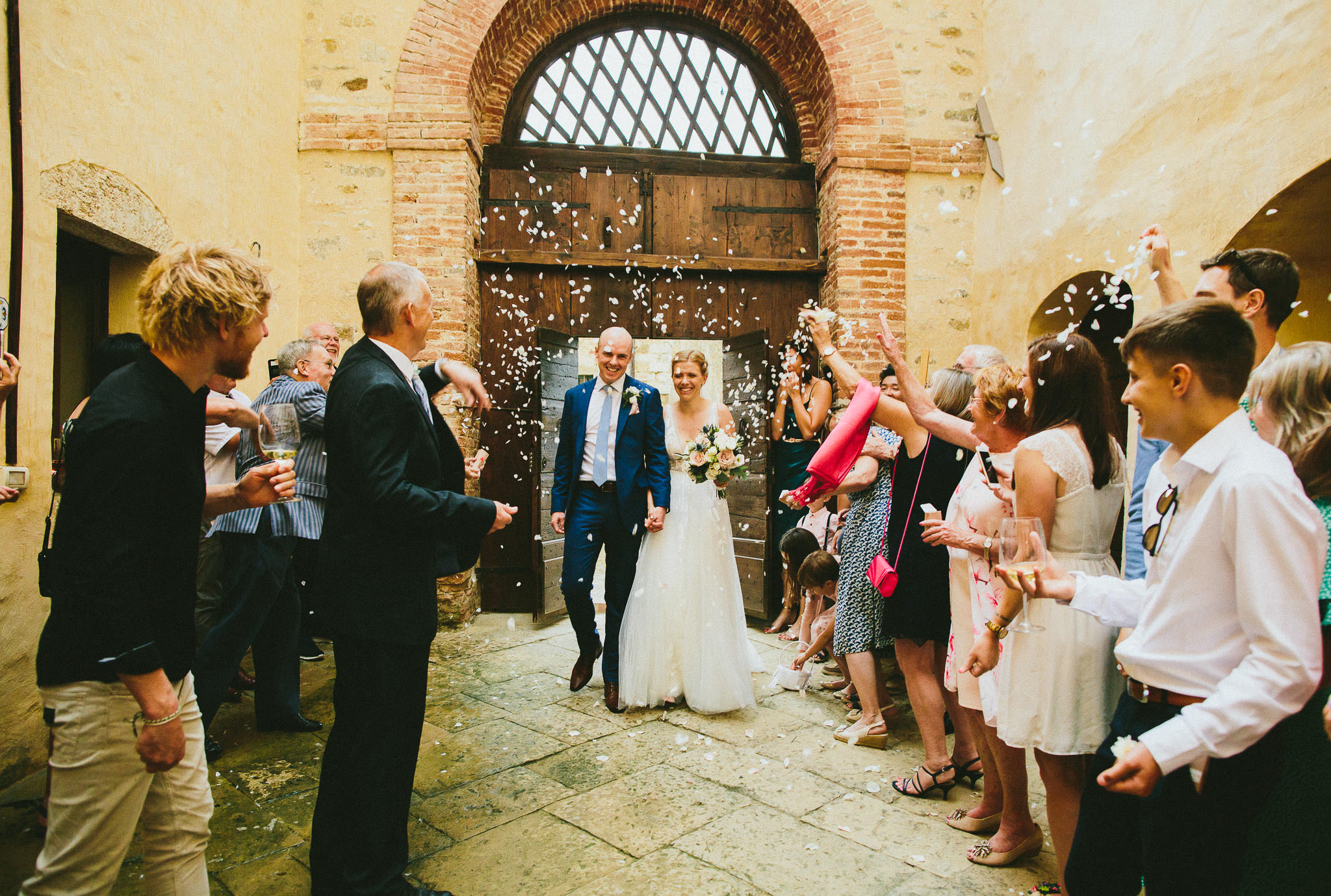 Perugia Italy wedding aisle 