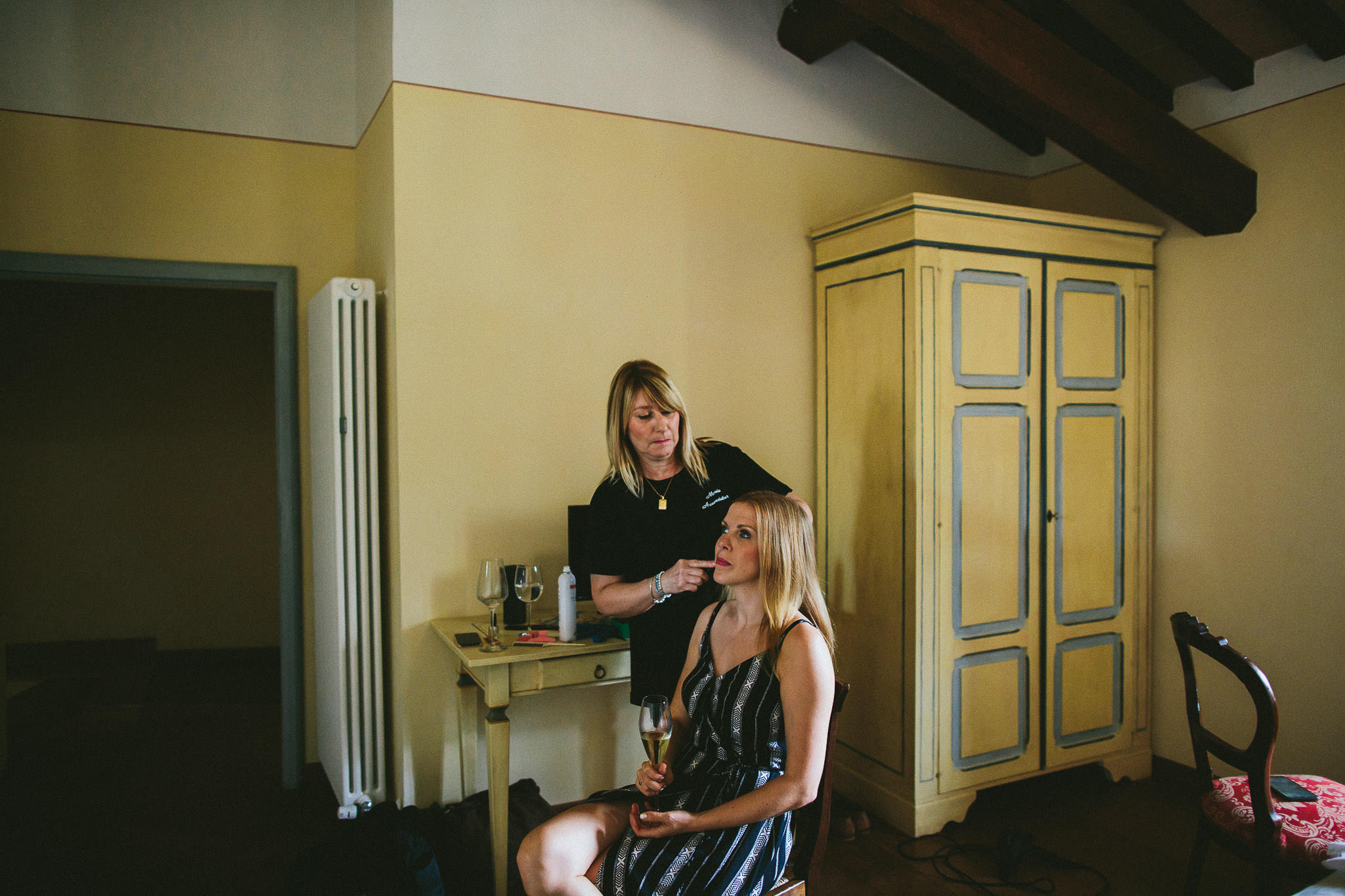 Perugia Italy wedding hair dresser