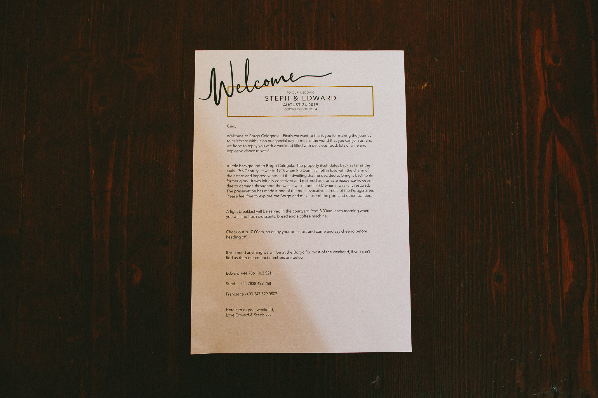 Perugia Italy wedding wedding invitations