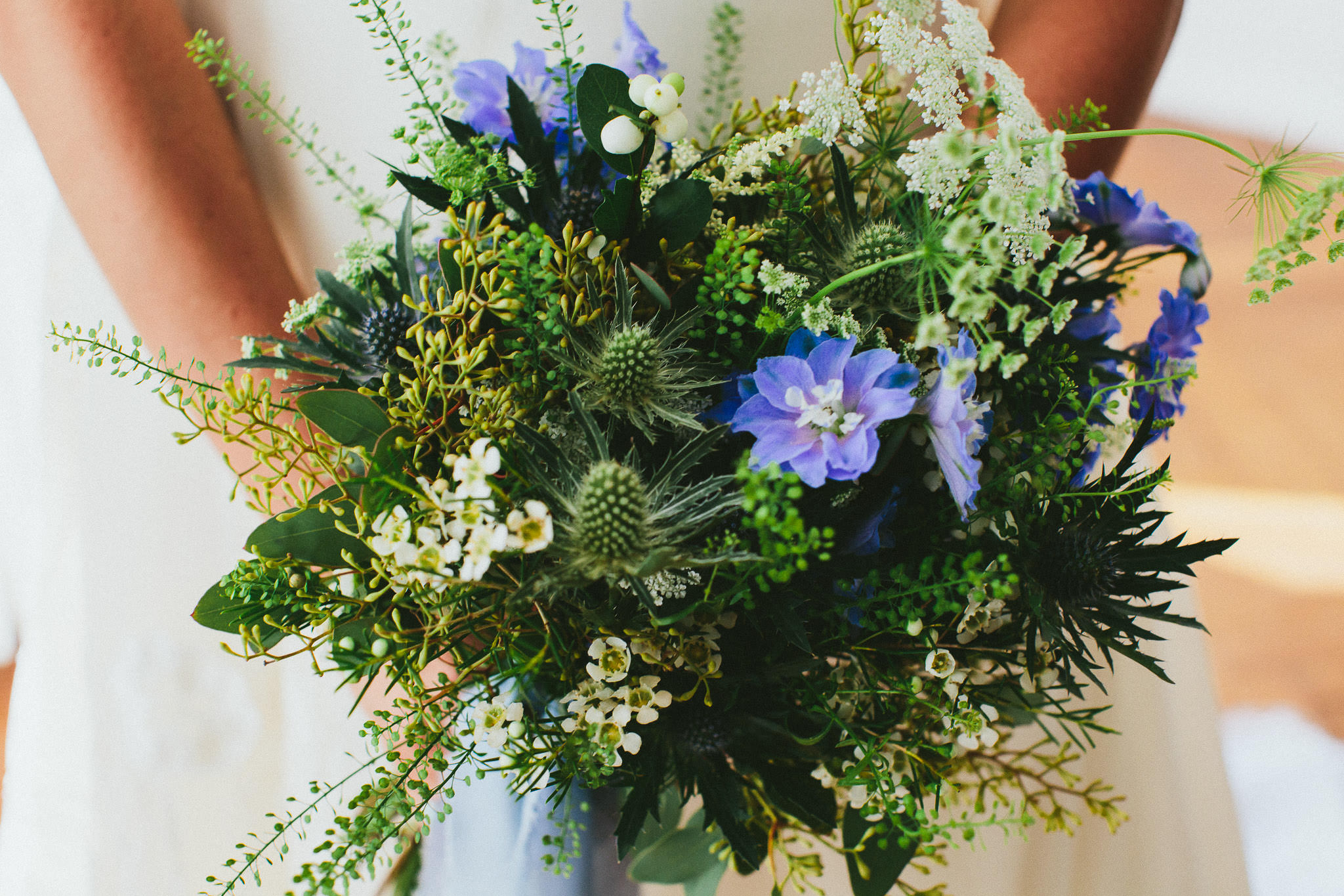 American destination wedding in France bouquet