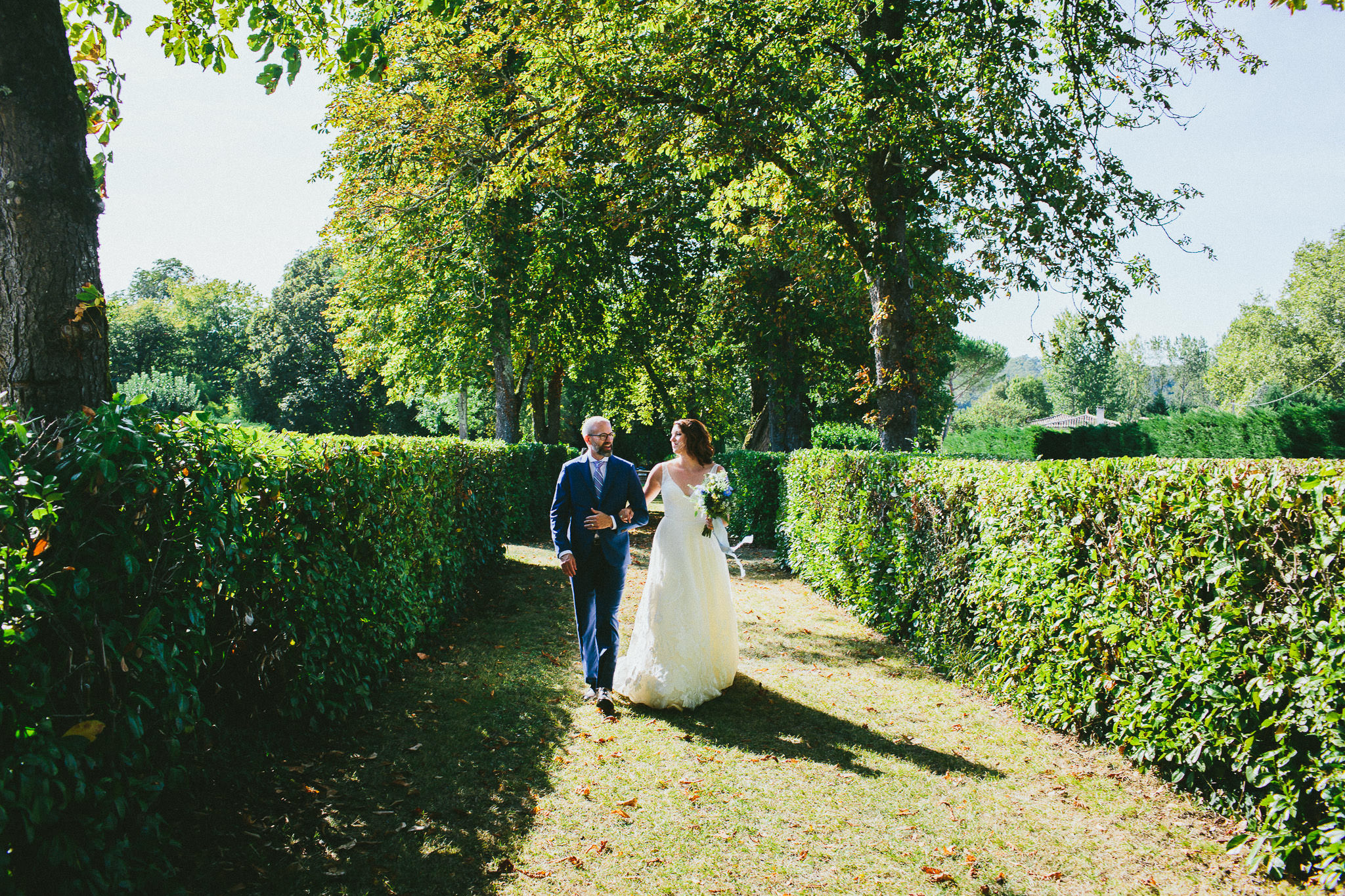 American destination wedding in France