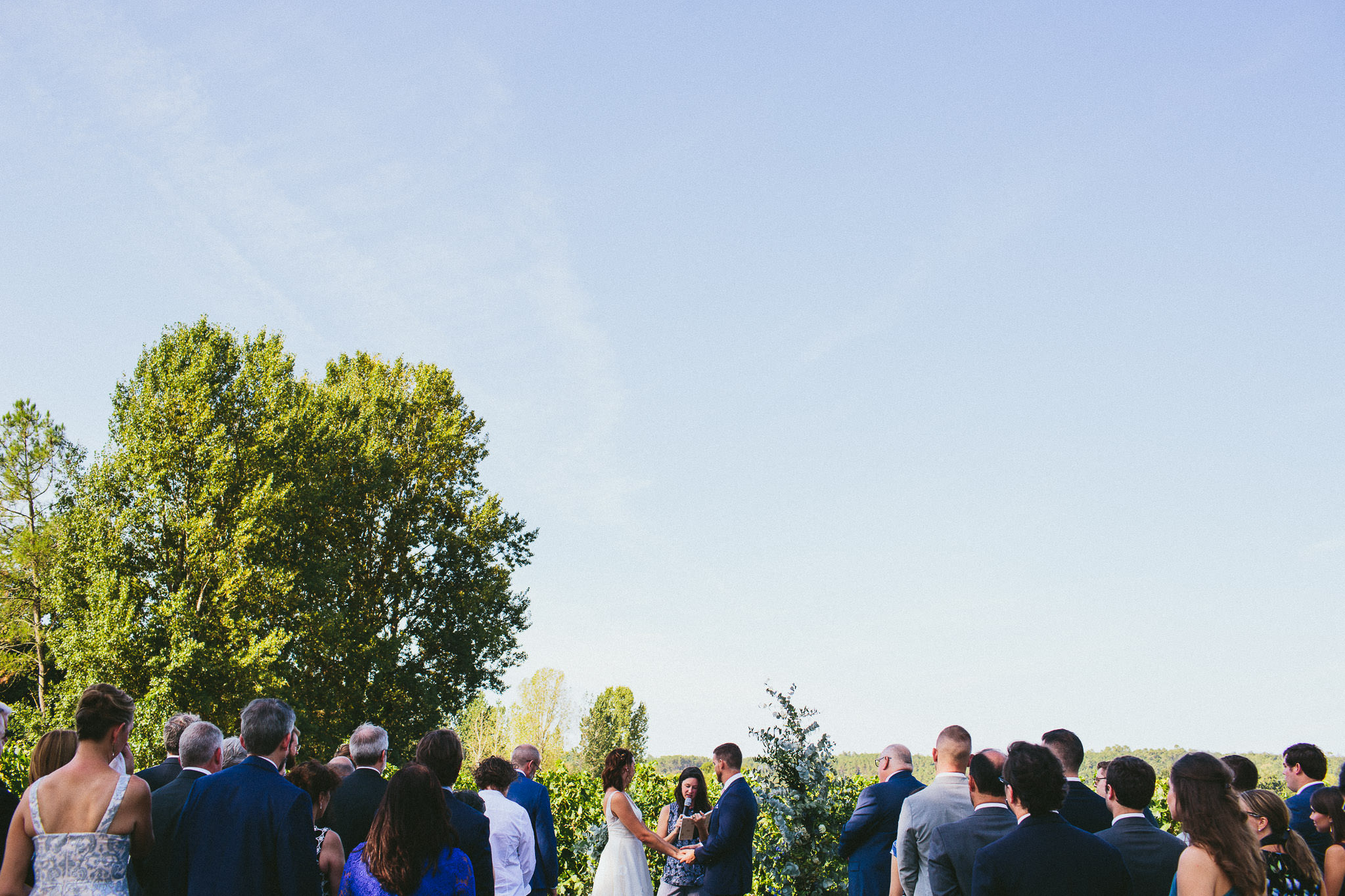 American destination wedding in France wedding ceremony 