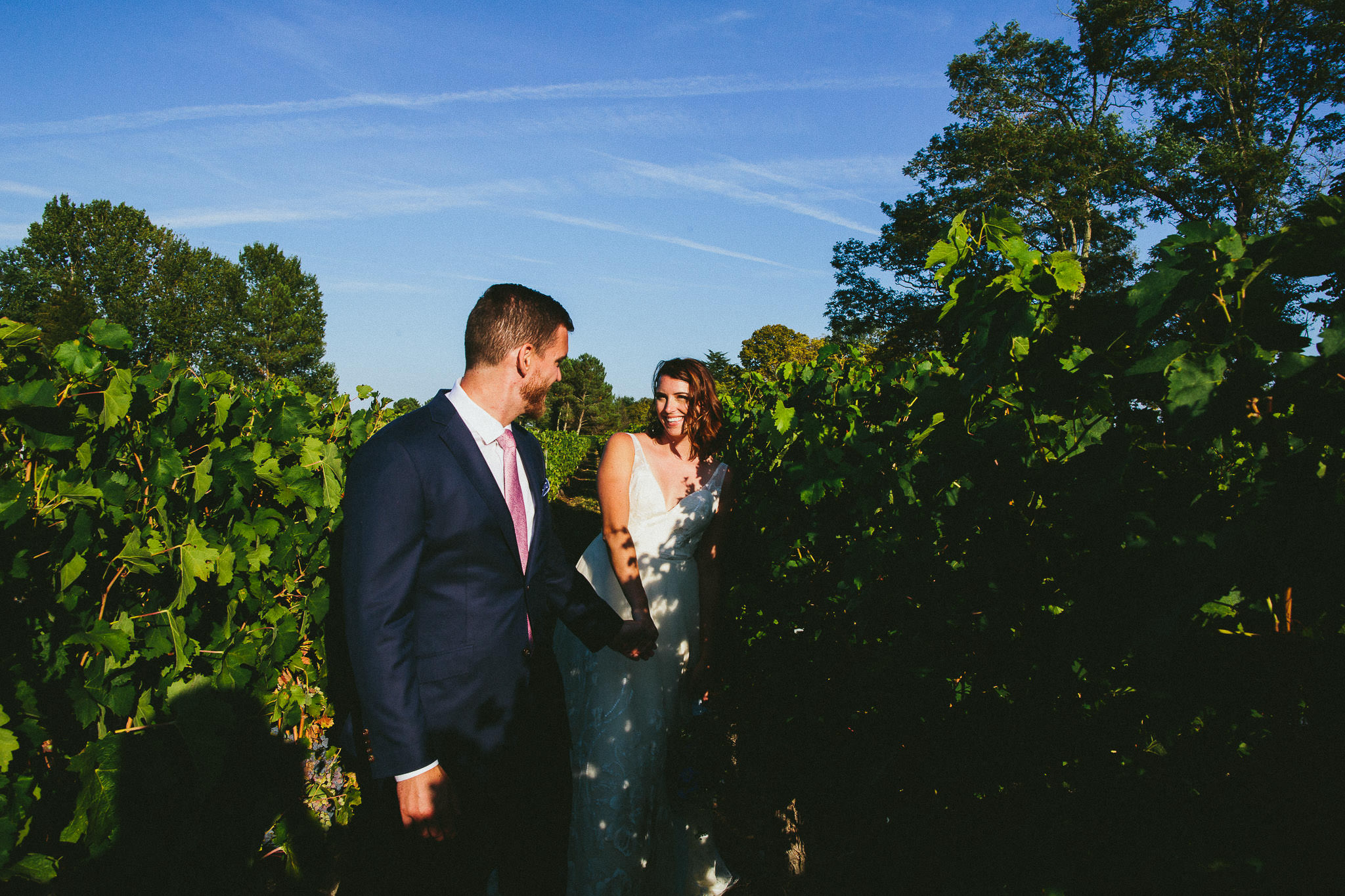 American destination wedding in France vineyard 
