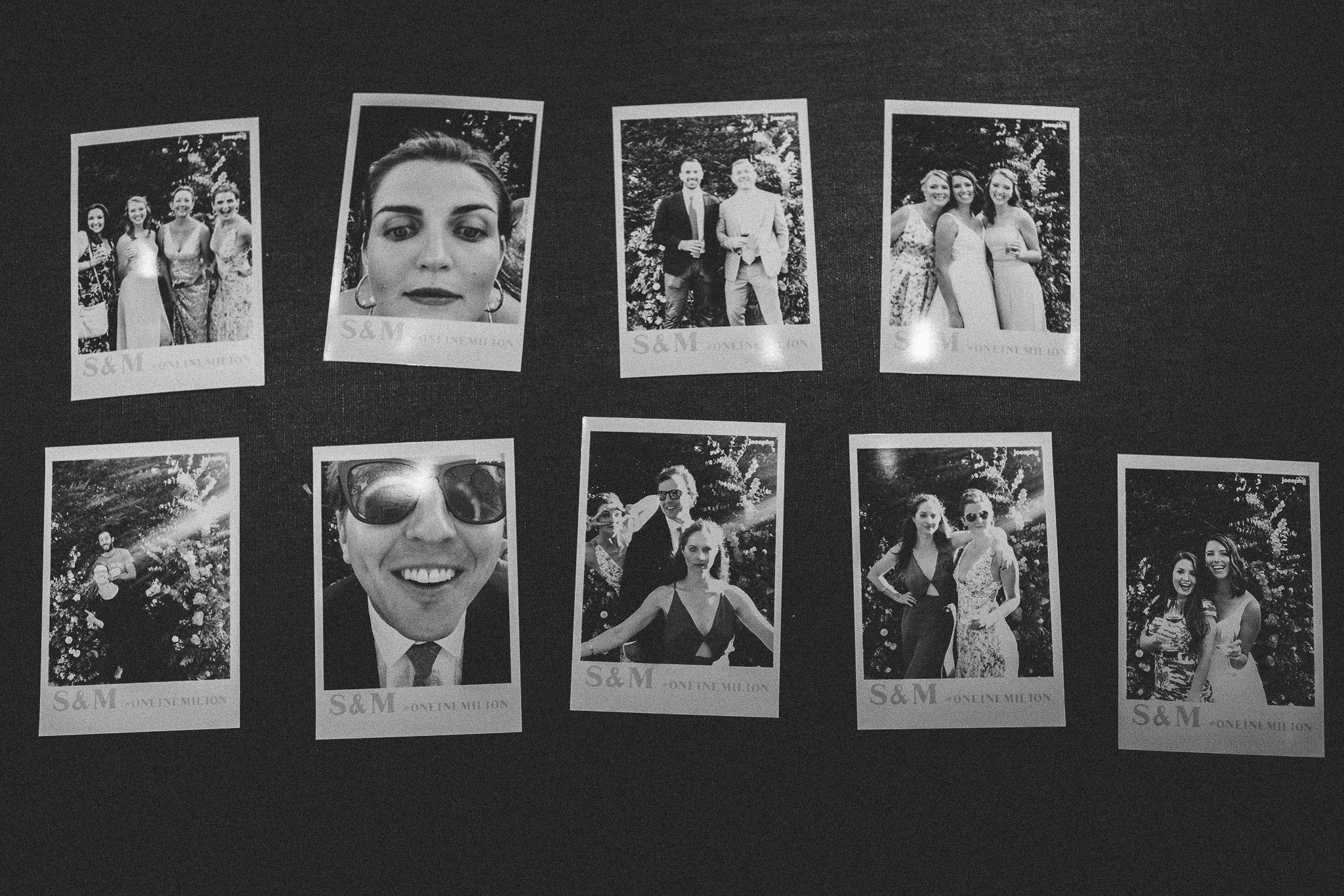 American destination wedding in France polaroids