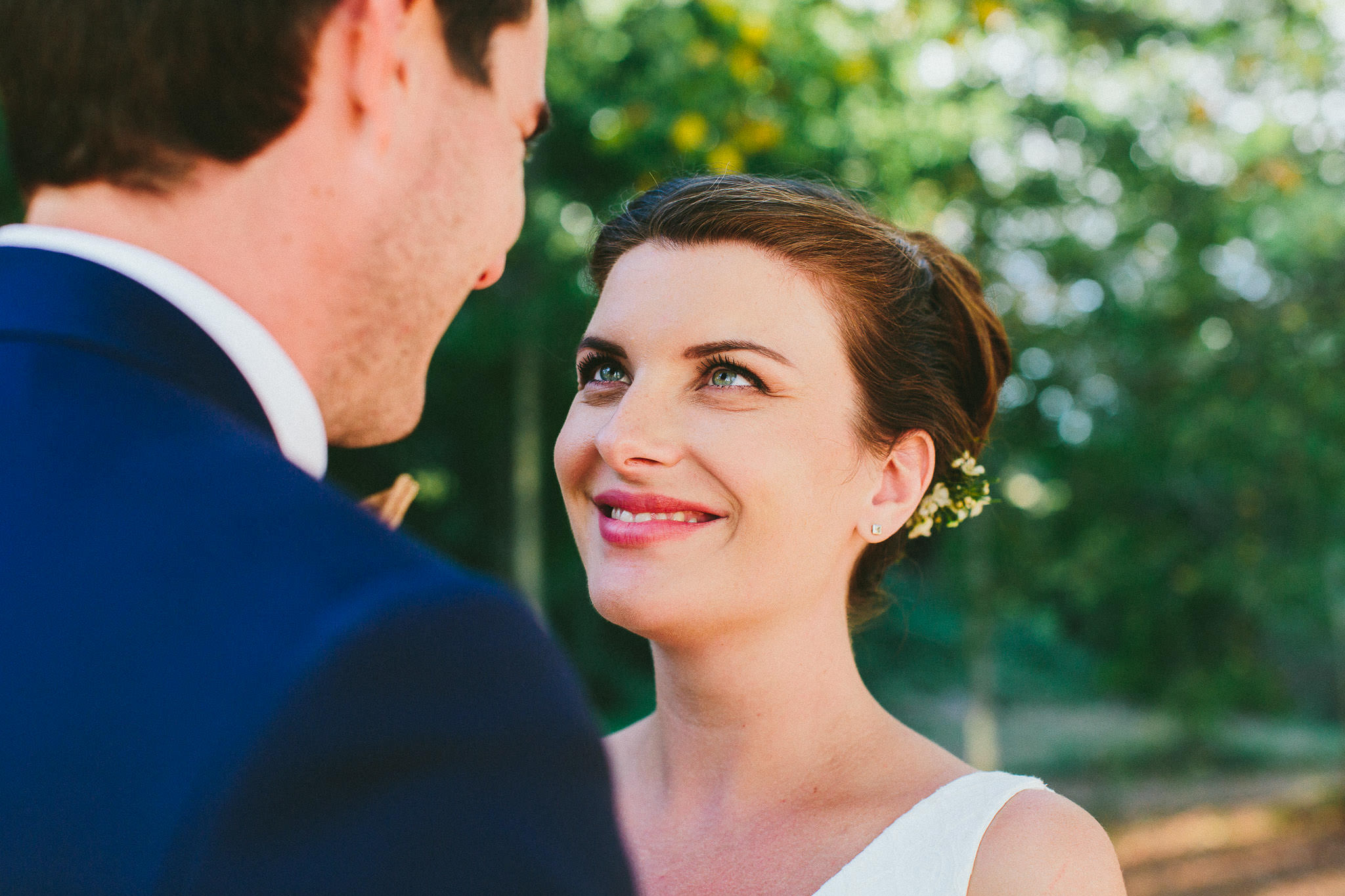 French British wedding photoshoot smiling bride
