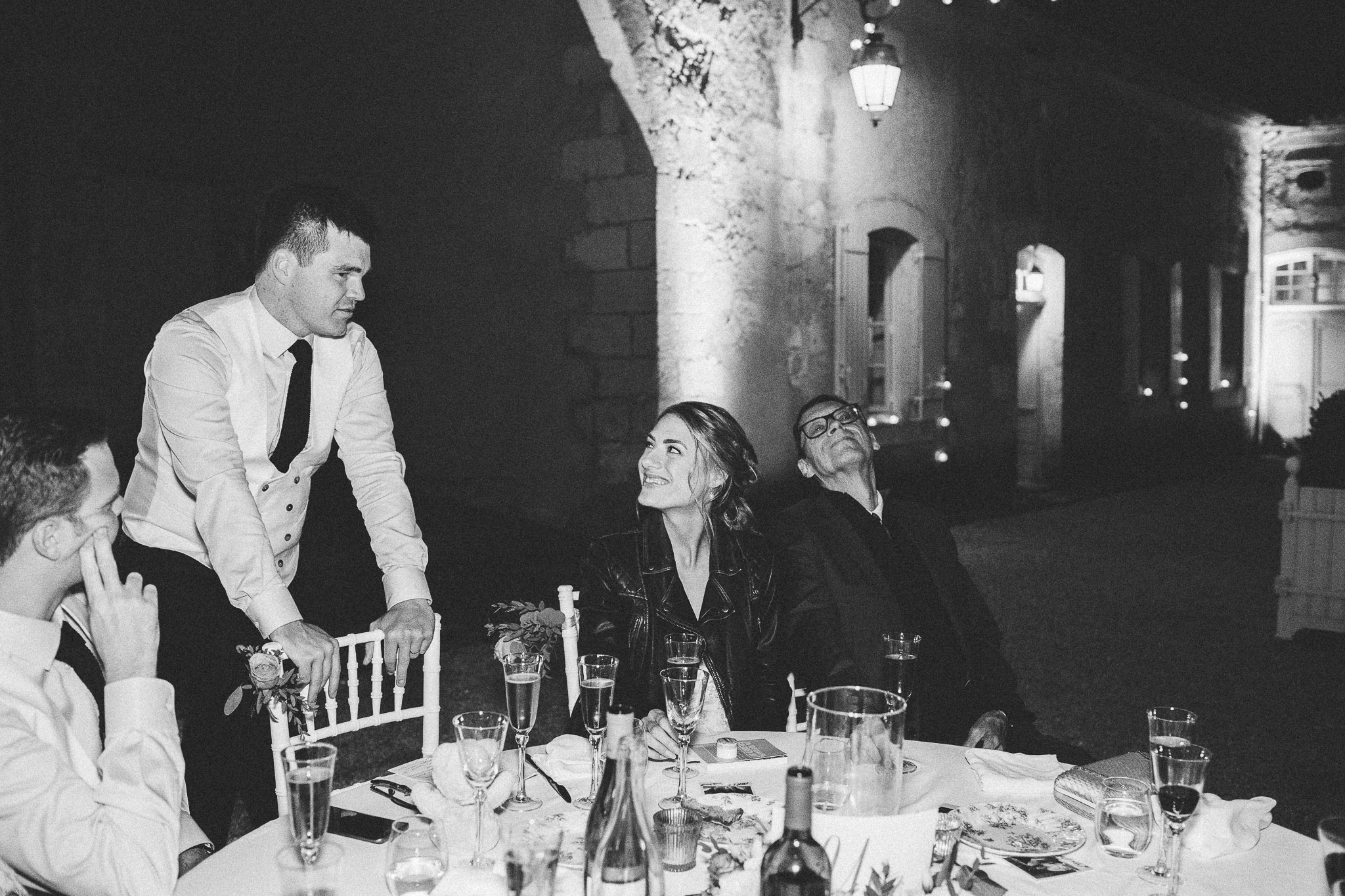 groom speech looking at bride