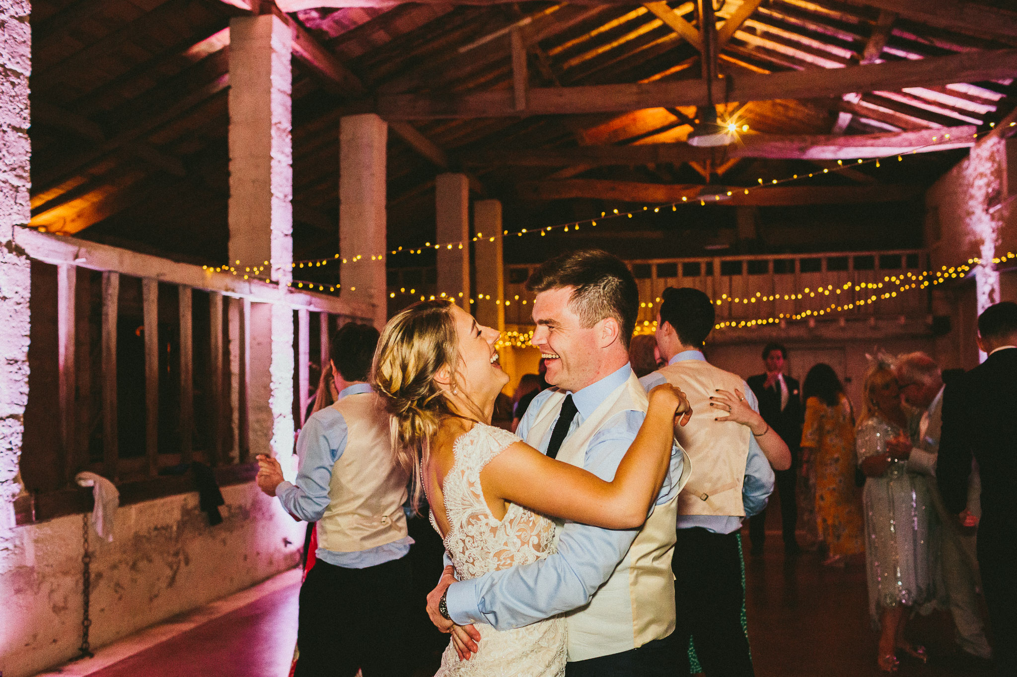 bride and groom dance floor