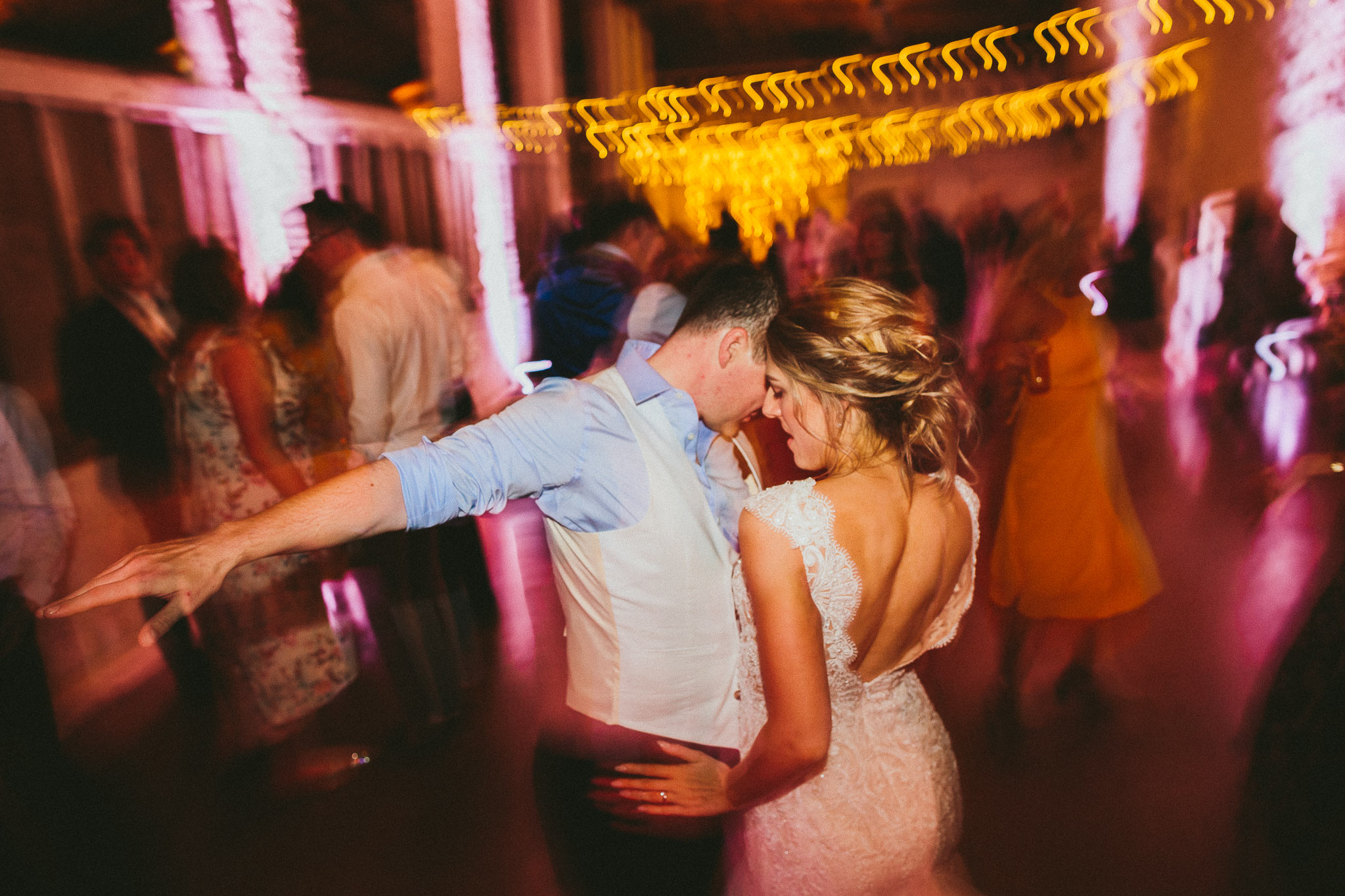 groom and bride dance floor