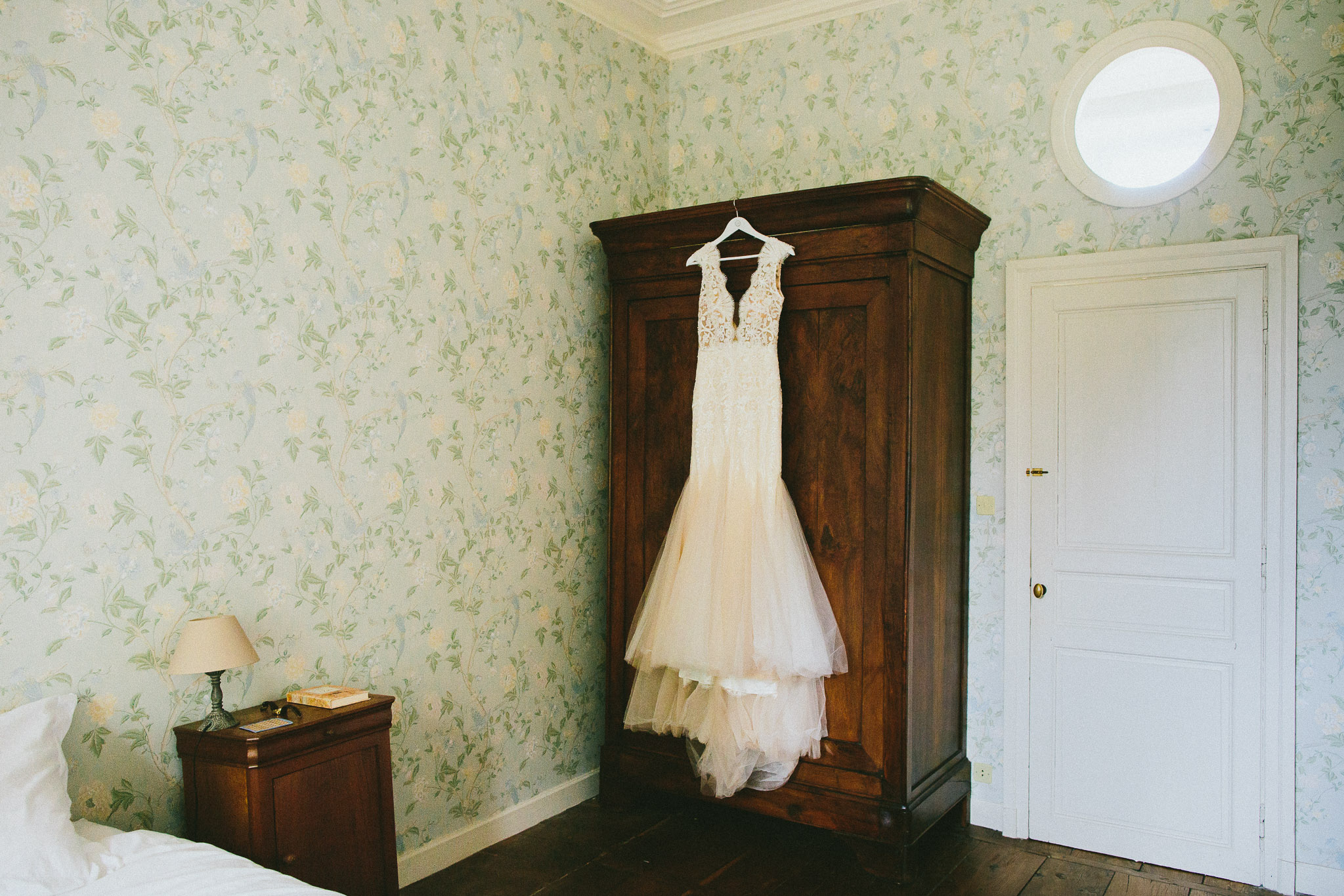 French destination wedding dress