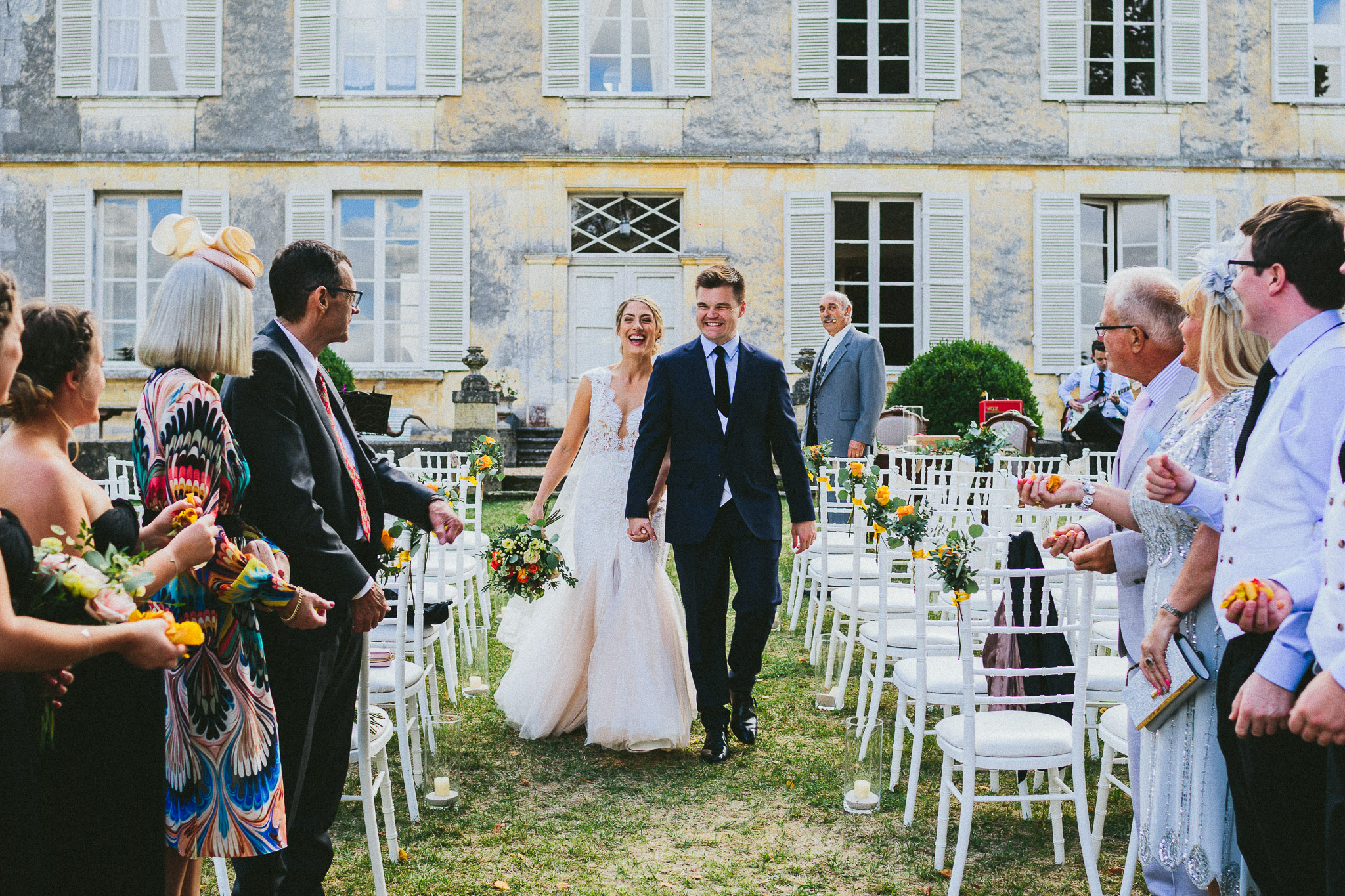 ceremony walking down the aisle 