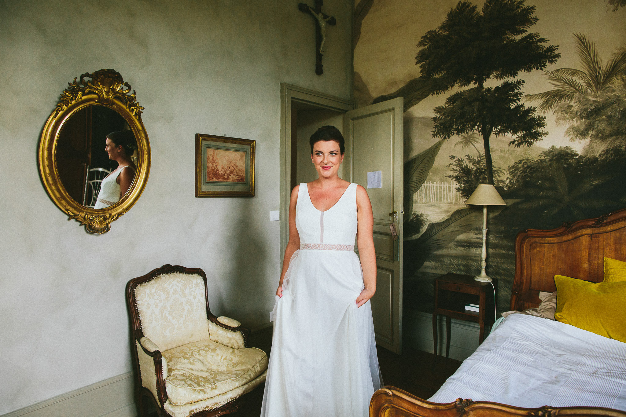 arrival of a beautiful bride