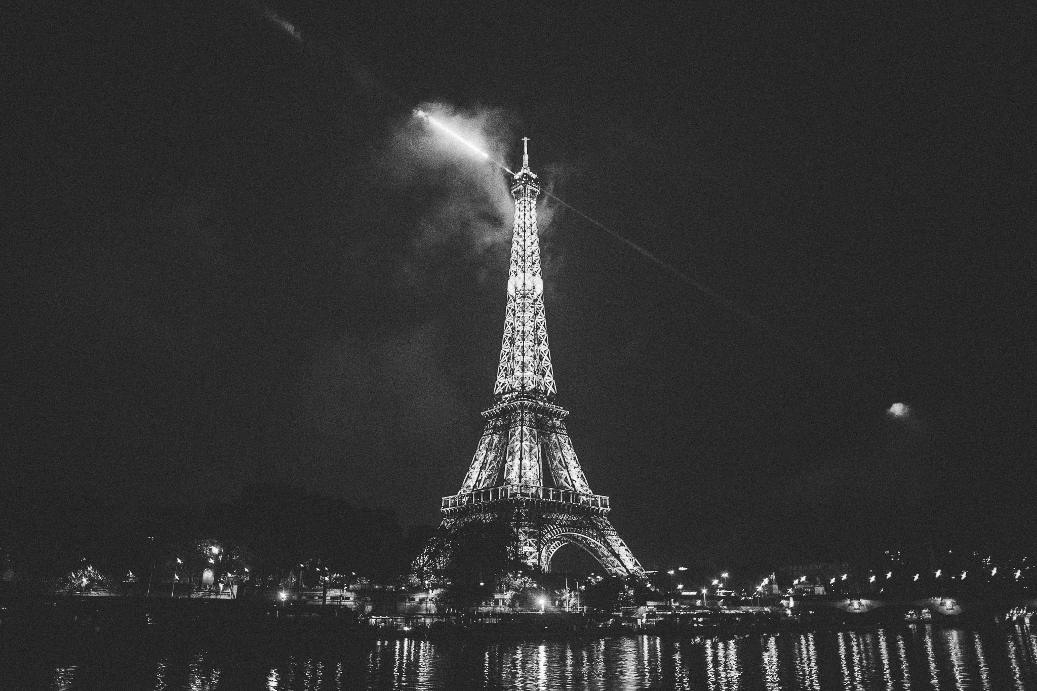 Eiffel tower by night france