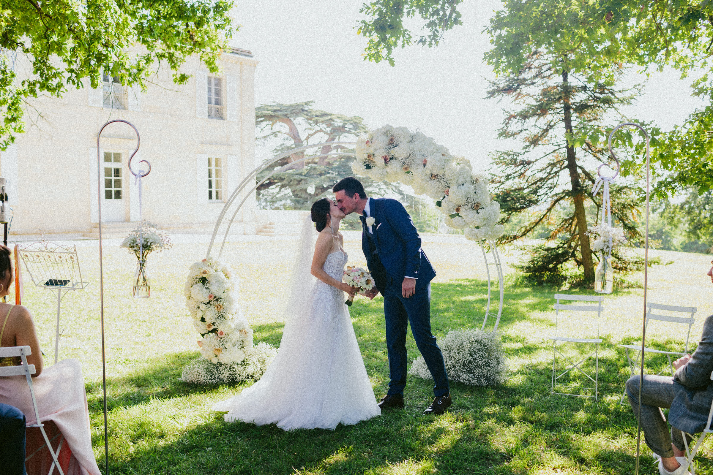 bride and groom you may kiss the bride Classy french wedding