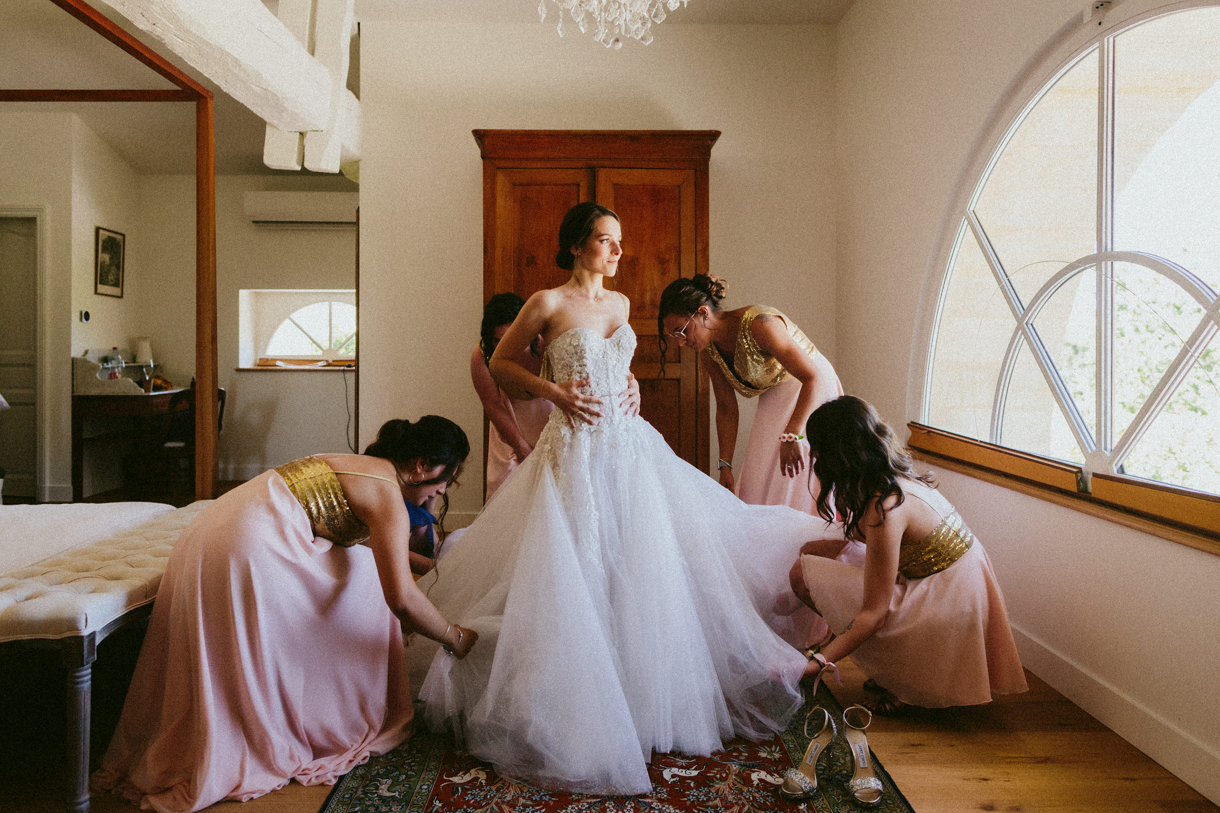 miss en robe bride Classy french wedding