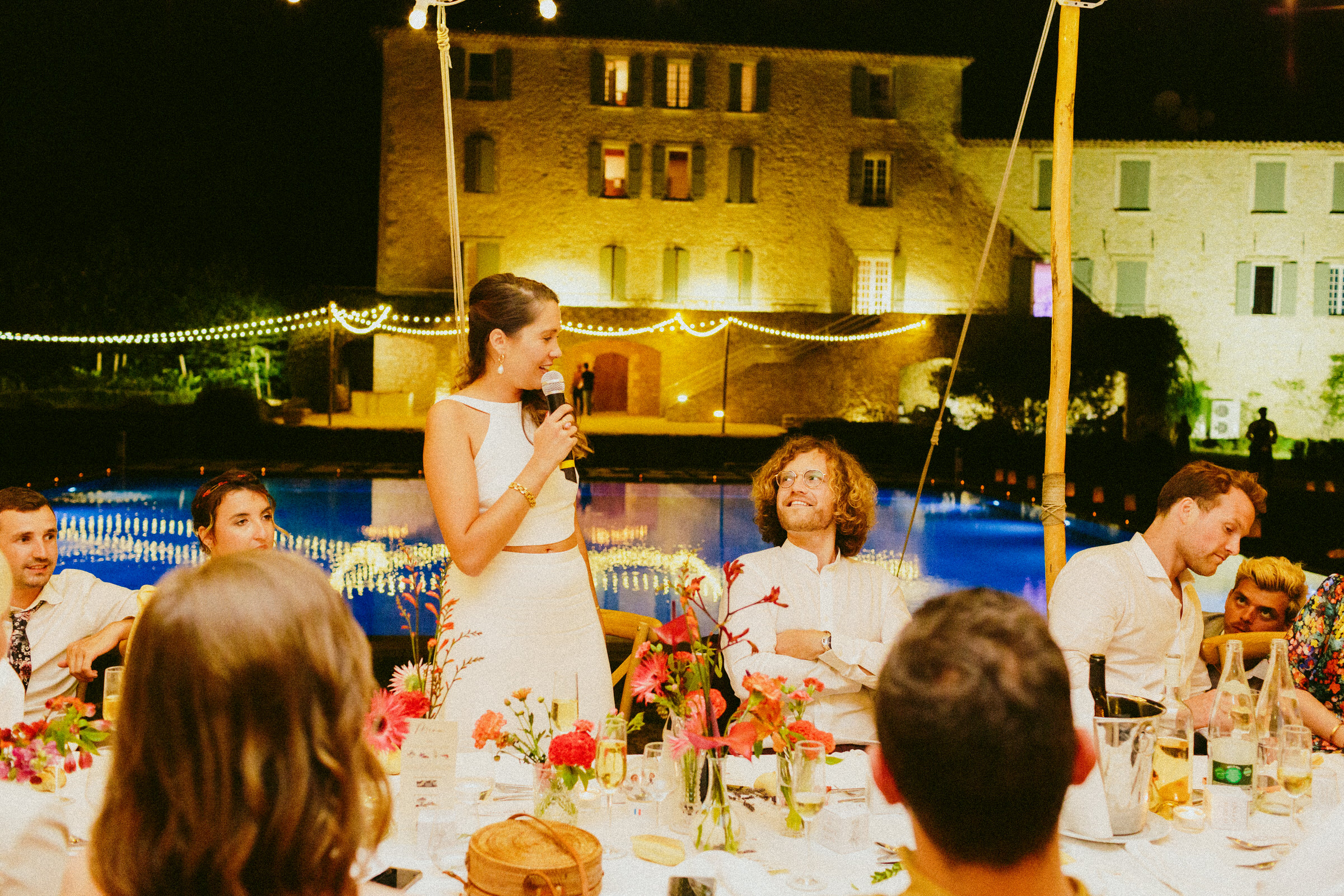 brides speech wedding Saint-Martin-De-Castillion Wedding France