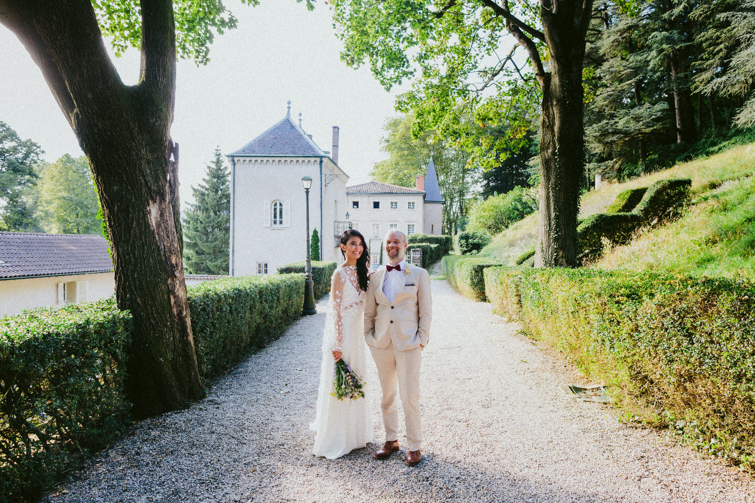 Domain bride and groom French Domain Wedding
