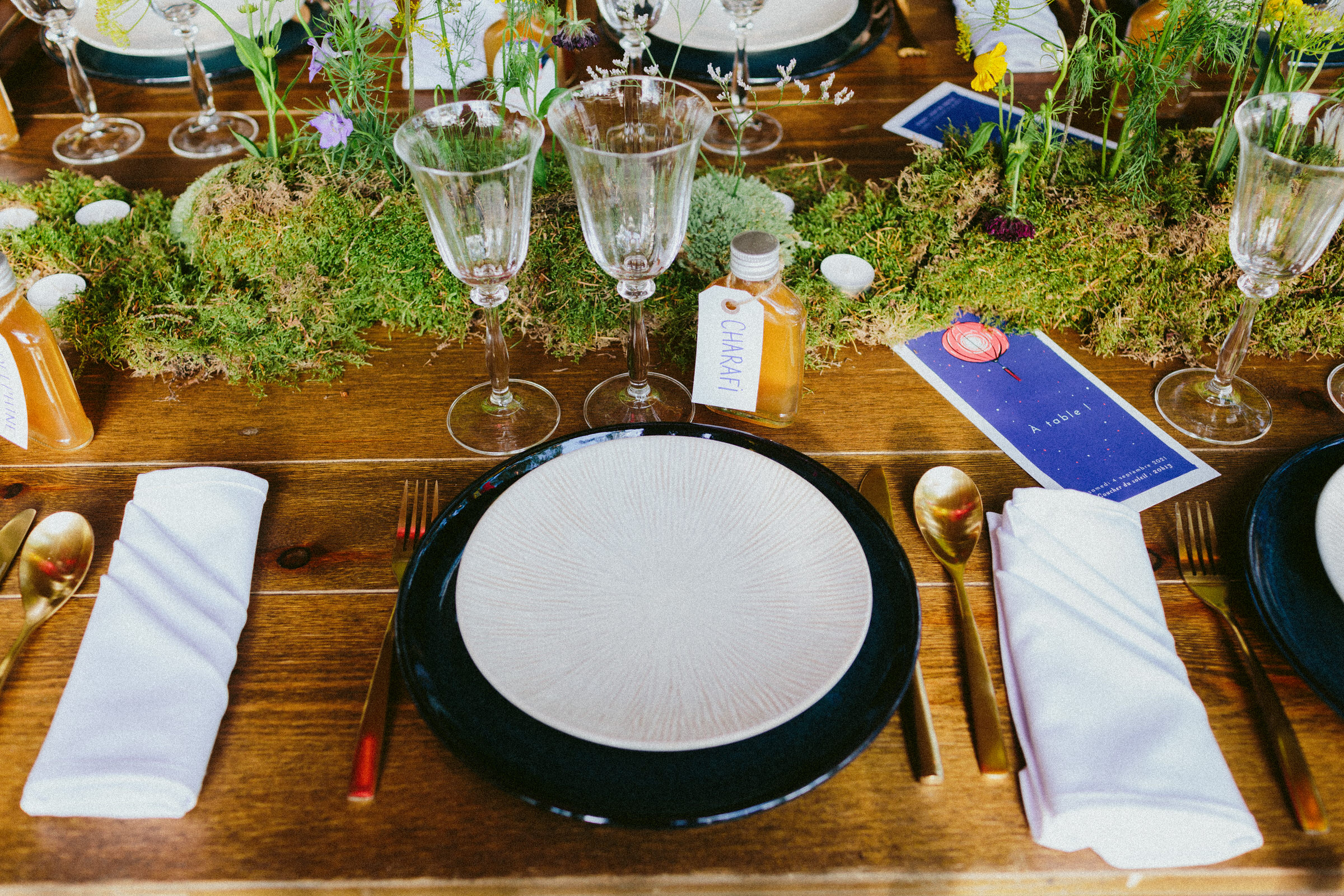 Great dinning setup French Domain Wedding