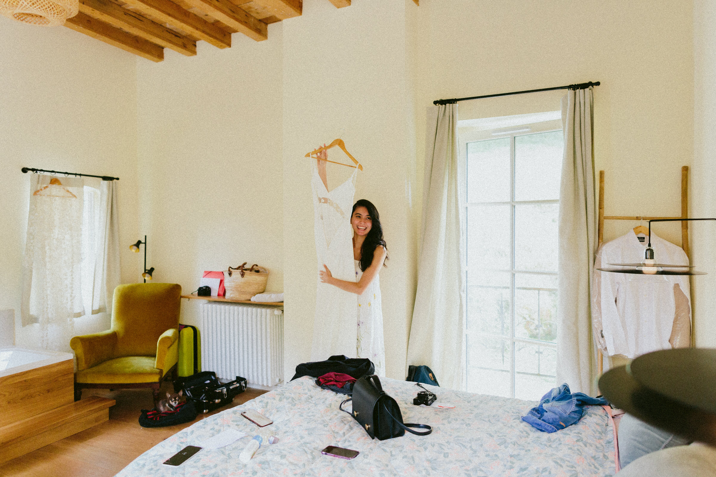 bride and wedding dress French Domain Wedding