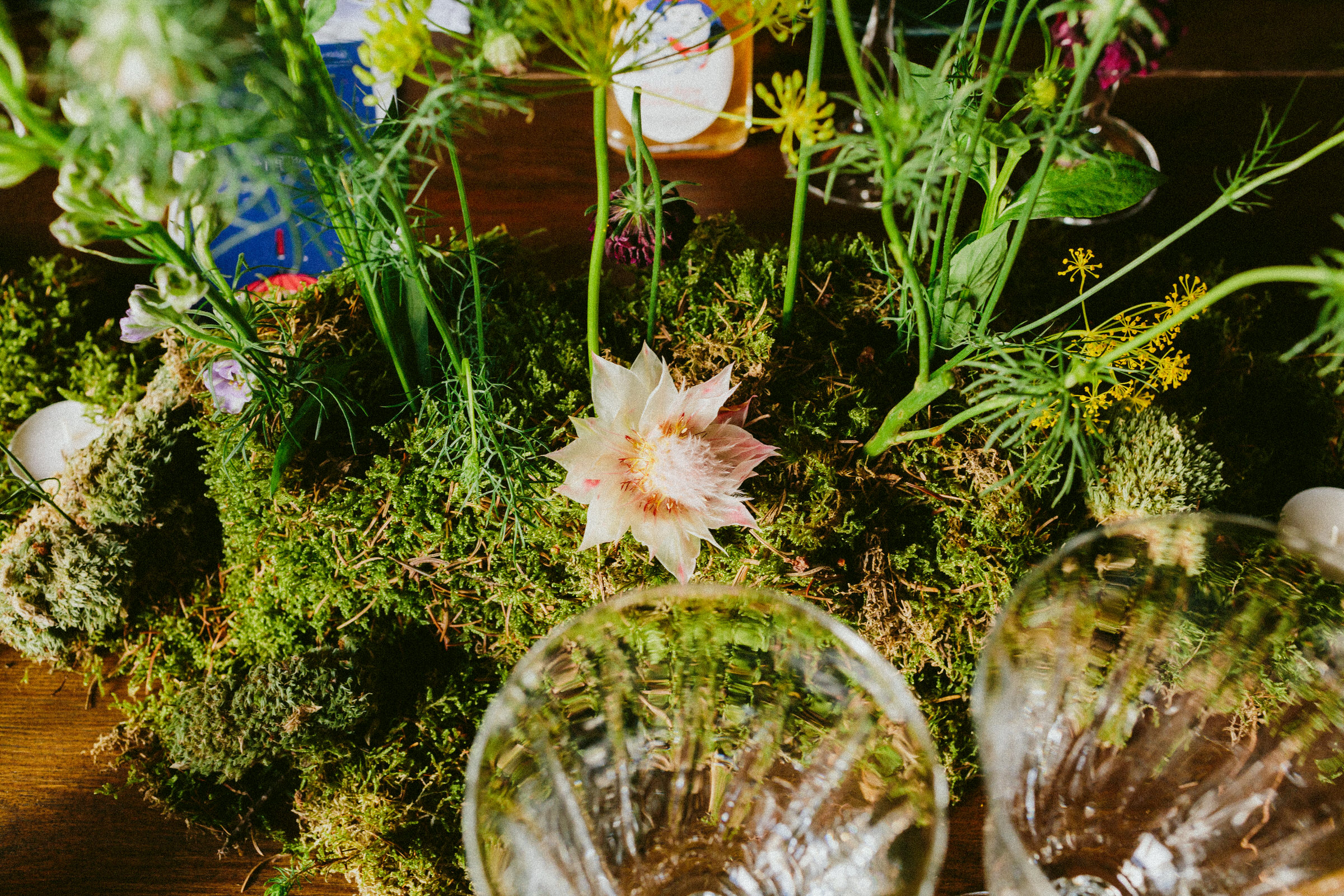 Dinning table setup French Domain Wedding