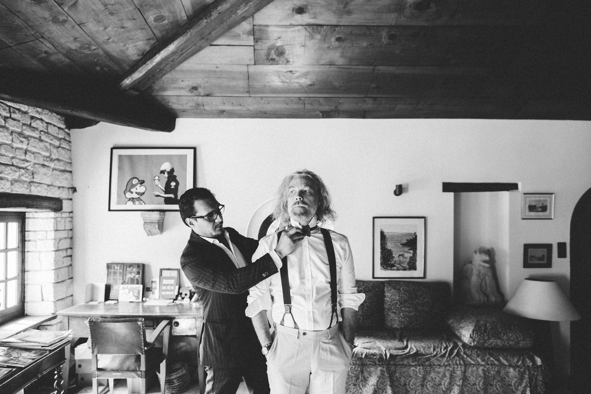 Groom groomsman French Domain Wedding