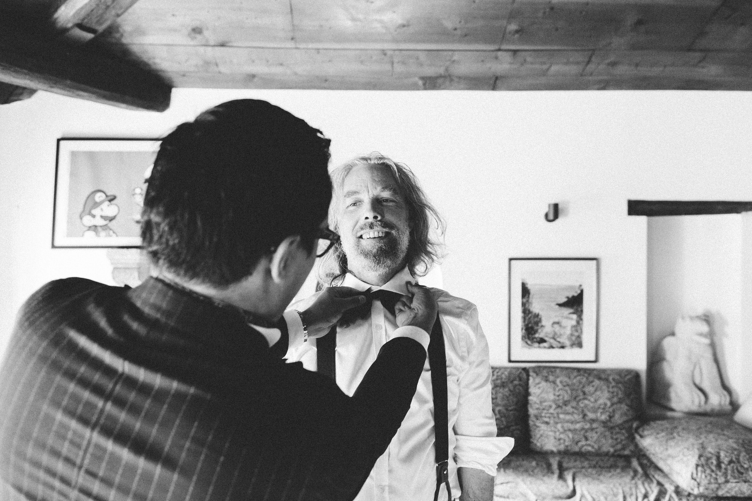 Groom bowtie French Domain Wedding