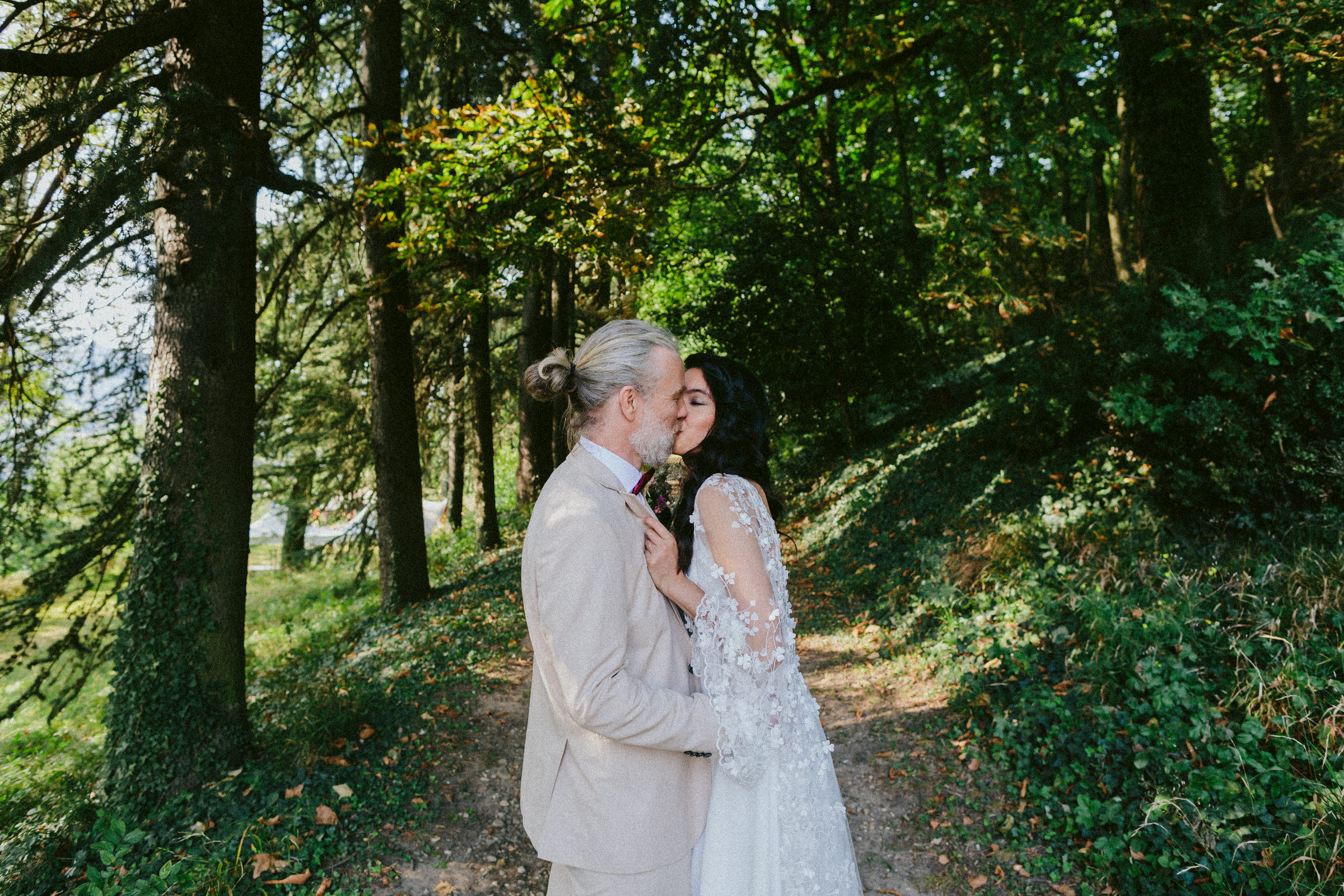 Beautiful bride and groom French Domain Wedding