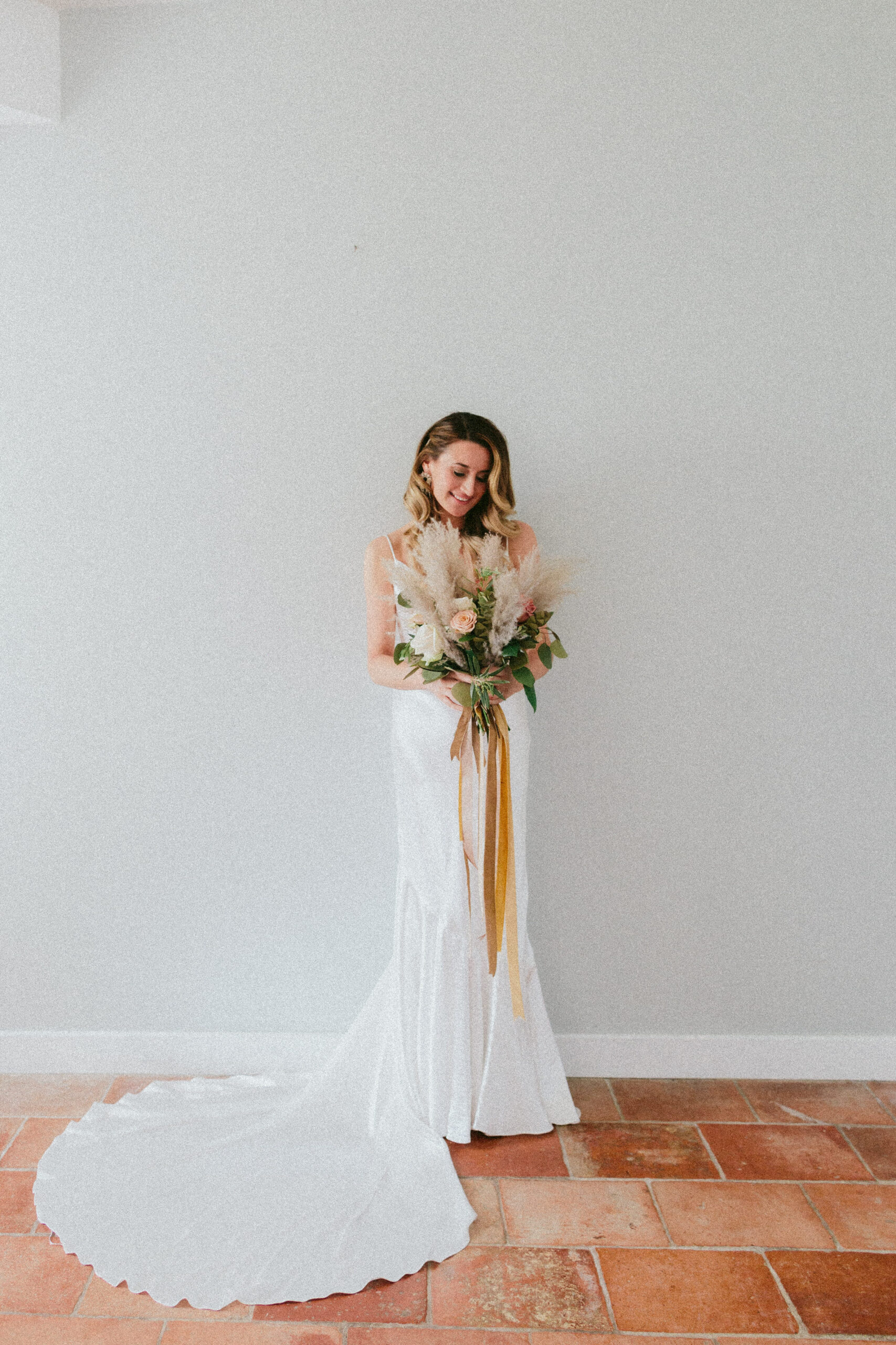 bride portrait France Village wedding