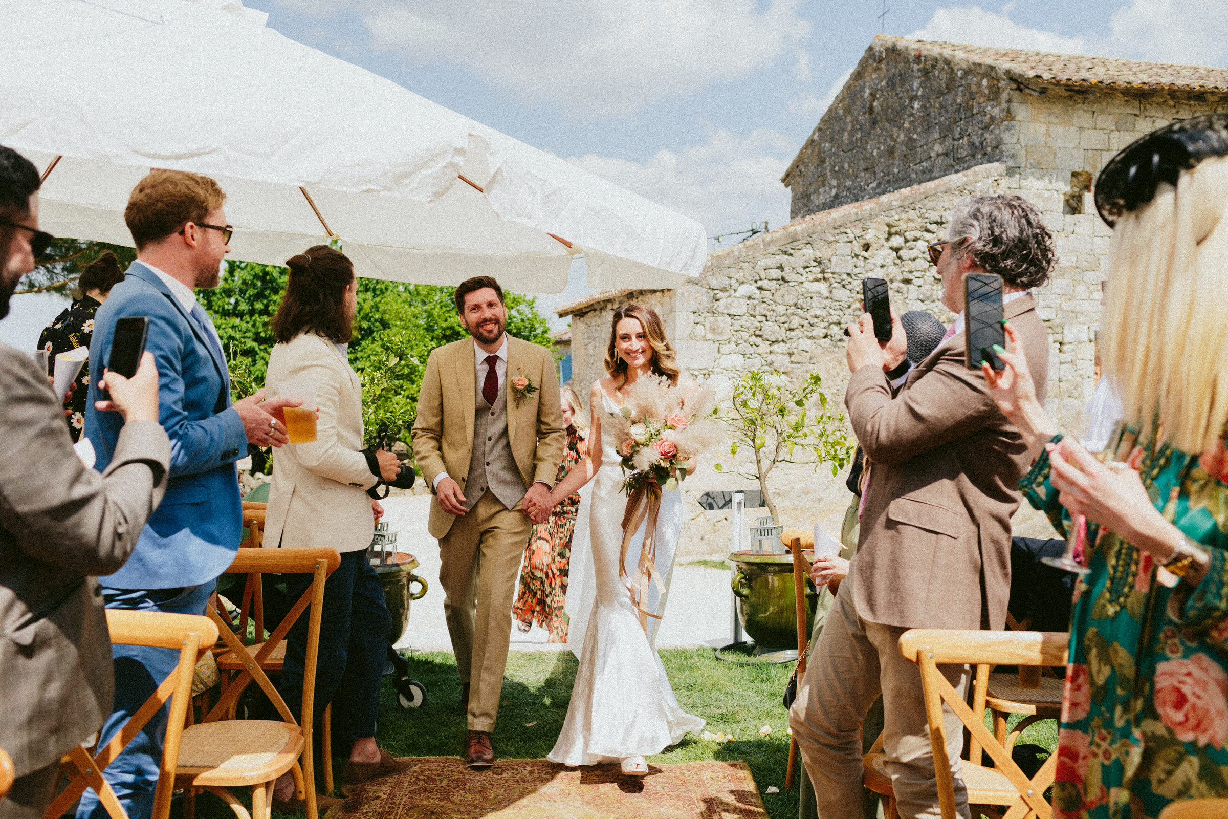 wedding aisle France Village wedding