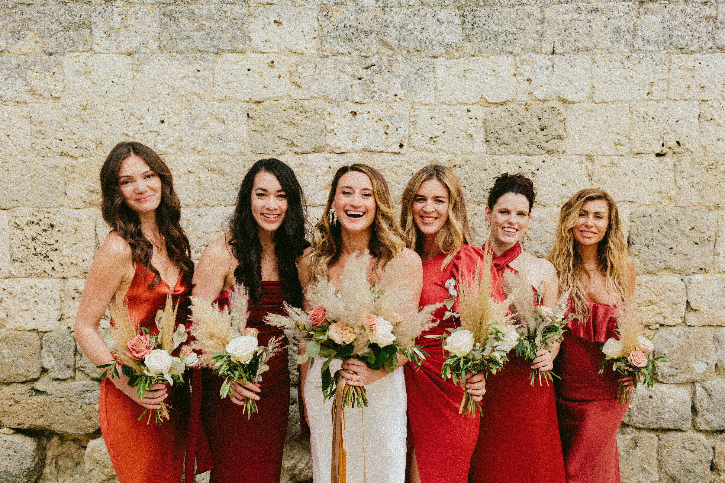 bride and bridesmaids portrait