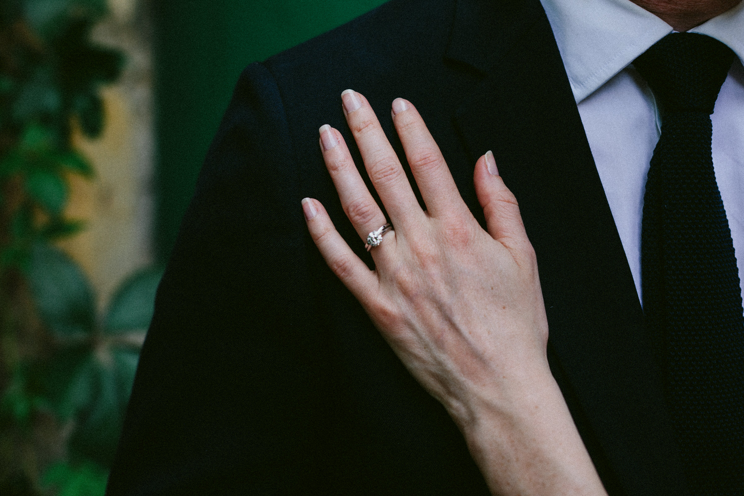 engagement and wedding ring bride Castelnau des Fieumarcon french village wedding