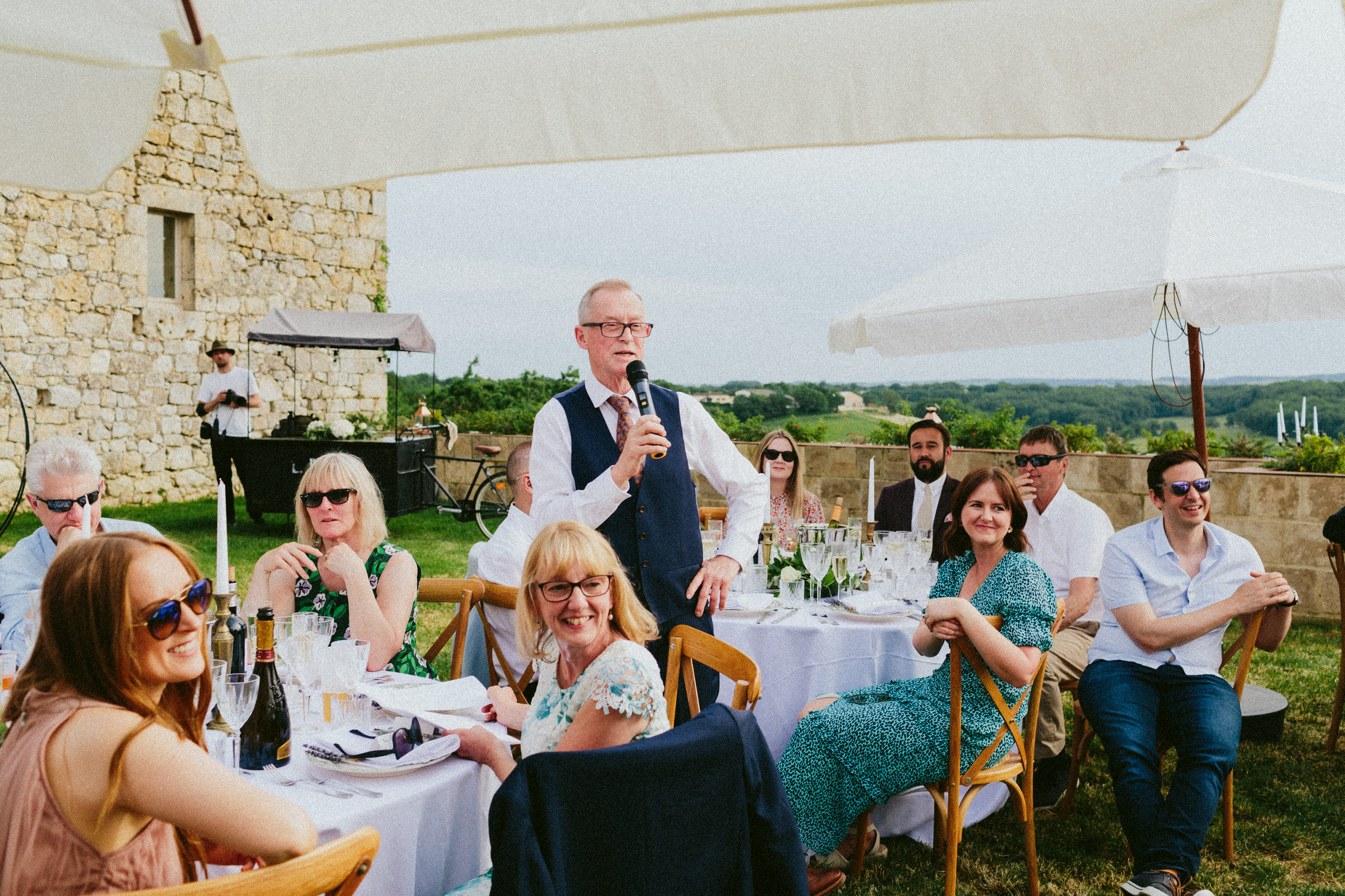 father of the bride speech Castelnau des Fieumarcon french village wedding