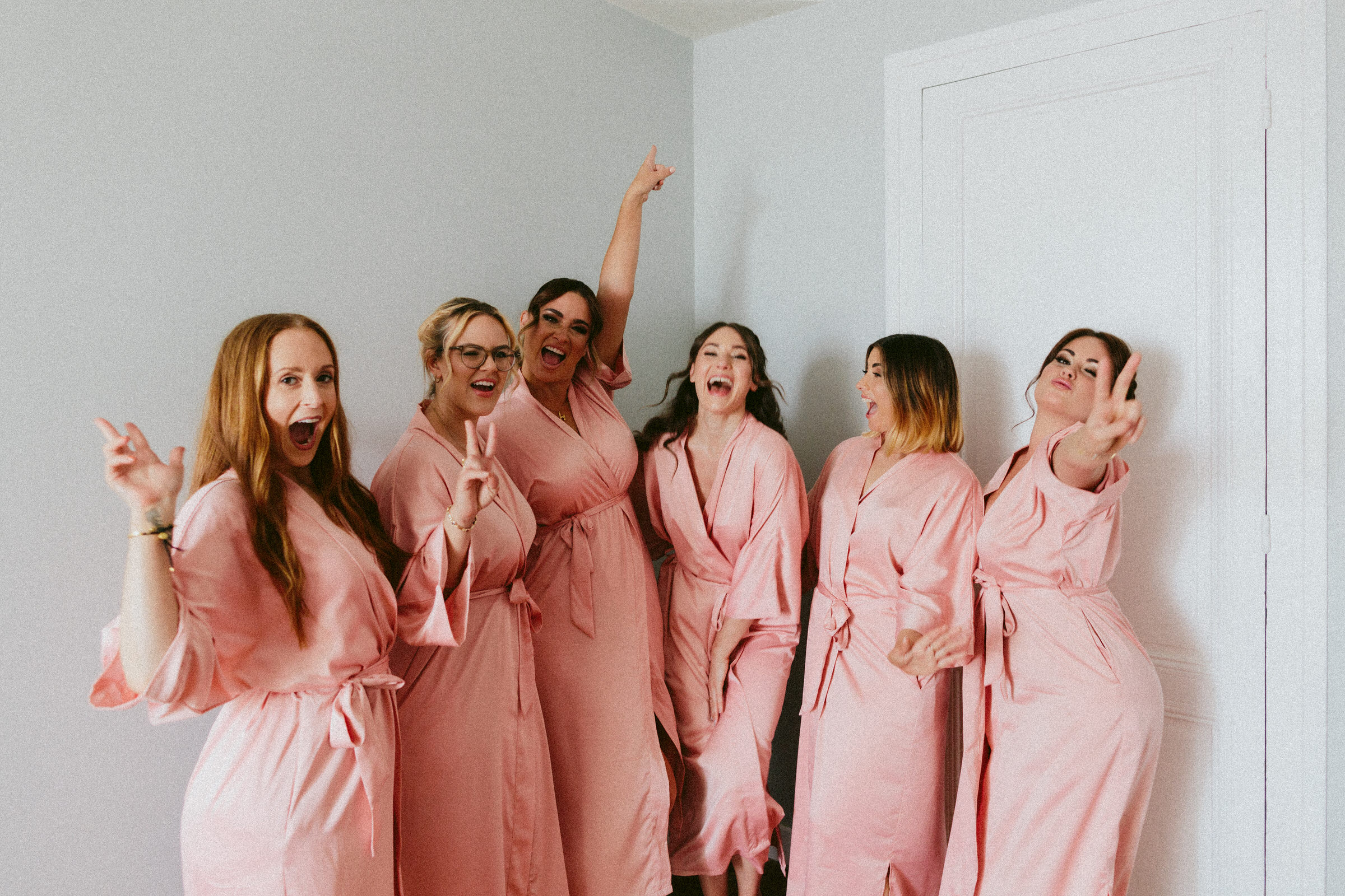 bridesmaid having fun photo Castelnau des Fieumarcon french village wedding