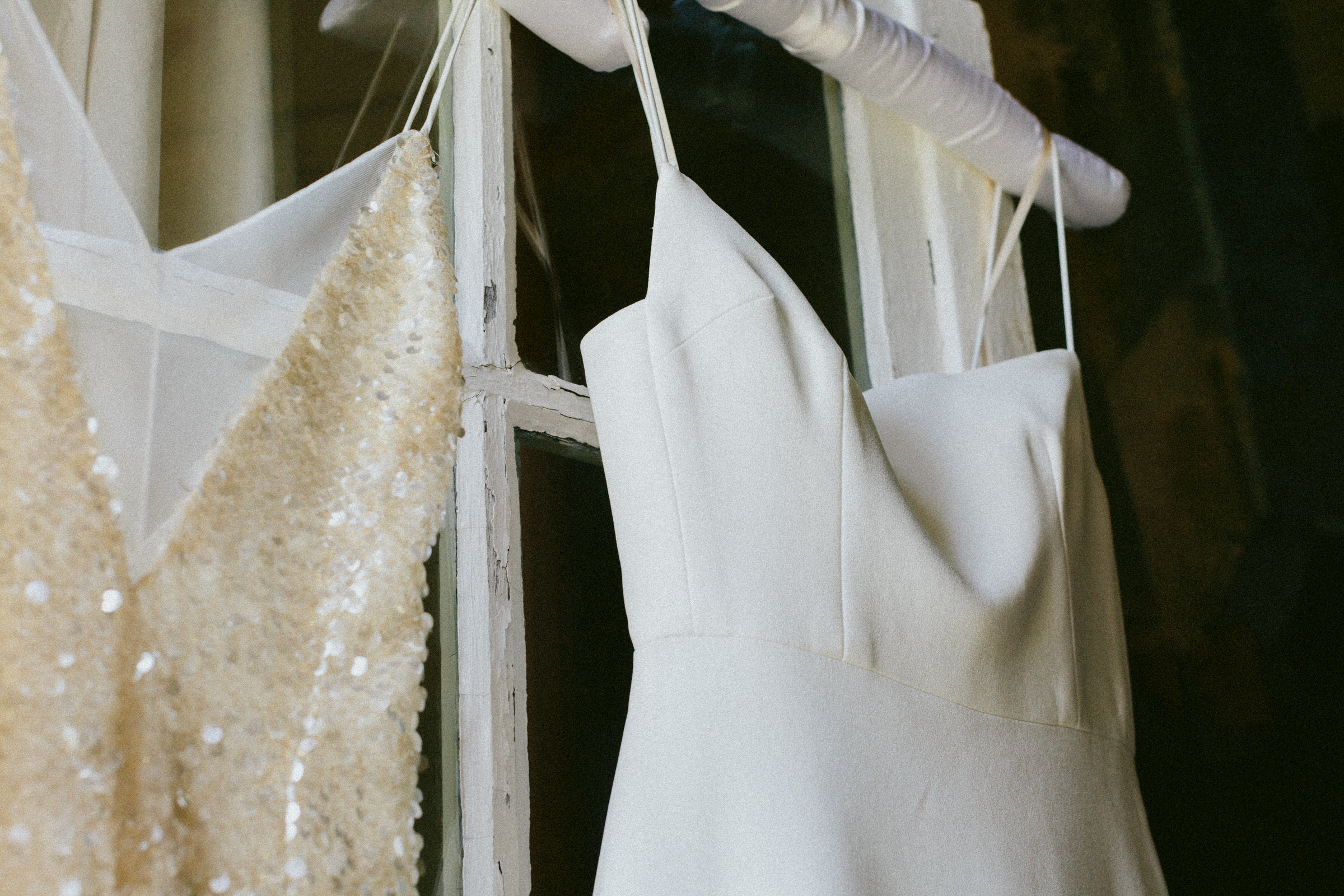 wedding dress detail Castelnau des Fieumarcon french village wedding